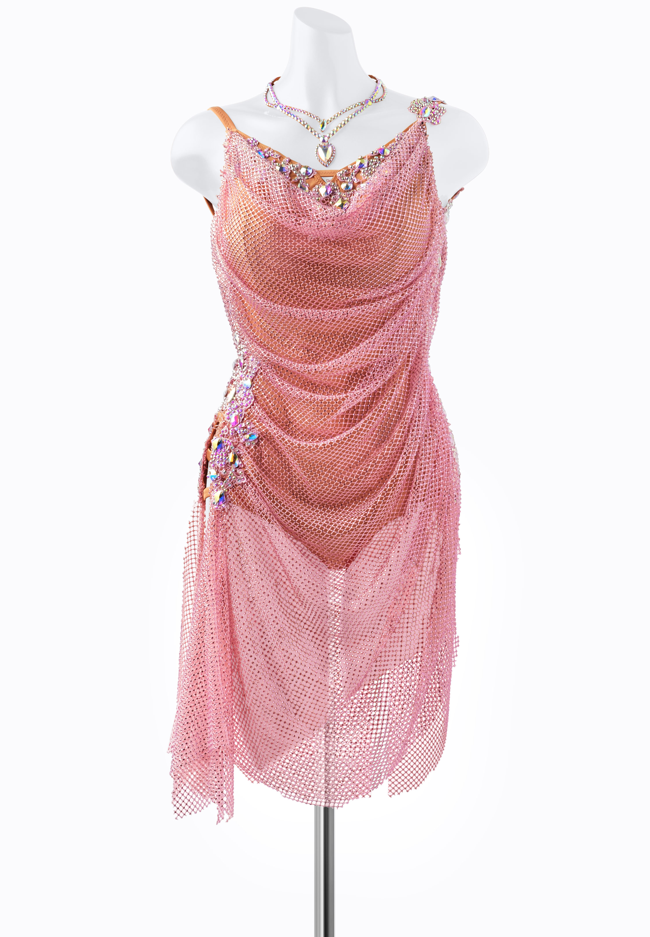 Luminous Mesh Latin Dress JT-L2223