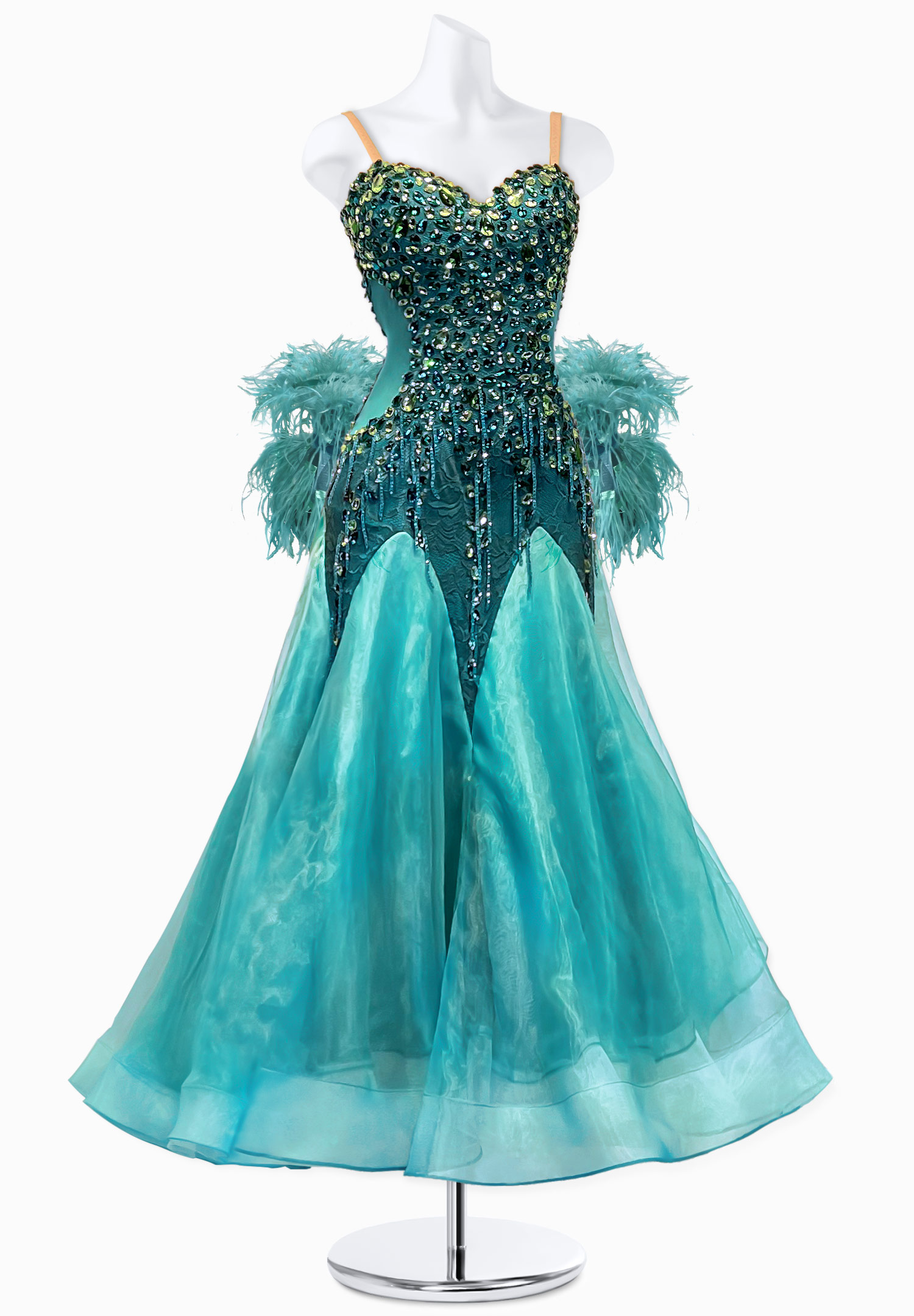 Lush Fringe Ballroom Gown PR-B210071