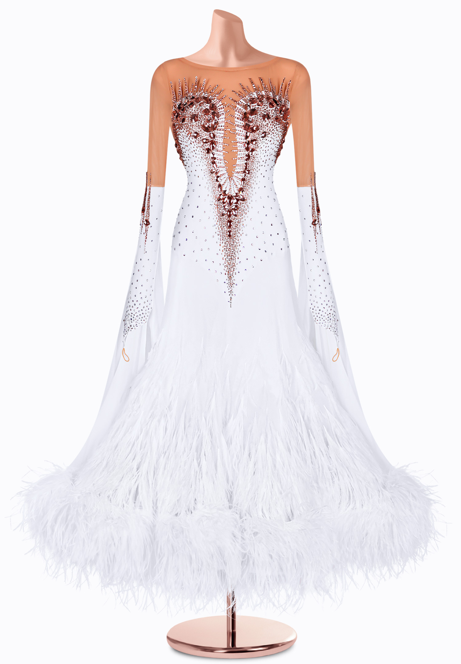 Bronze Elegance Ballroom Gown TID-BM1040