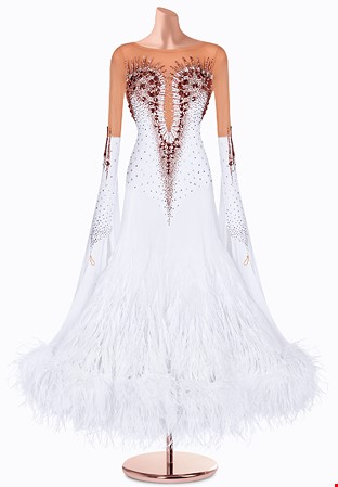 Bronze Elegance Ballroom Gown TID-BM1040