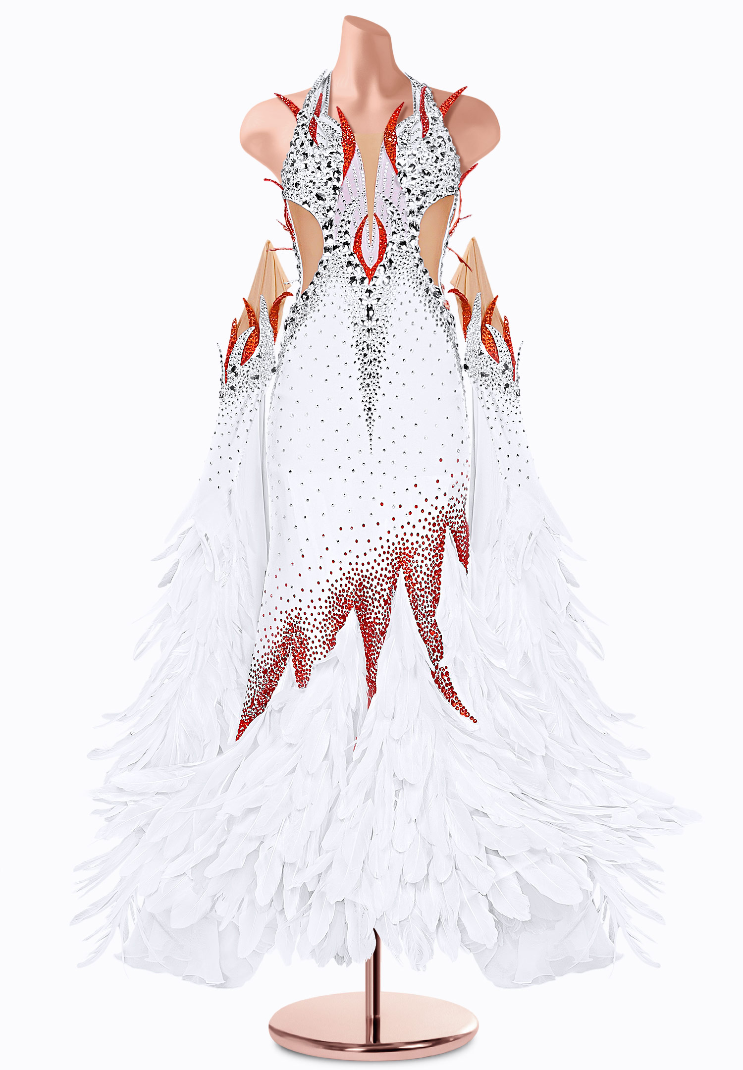 Dark Canary Ballroom Gown TID-BM1042