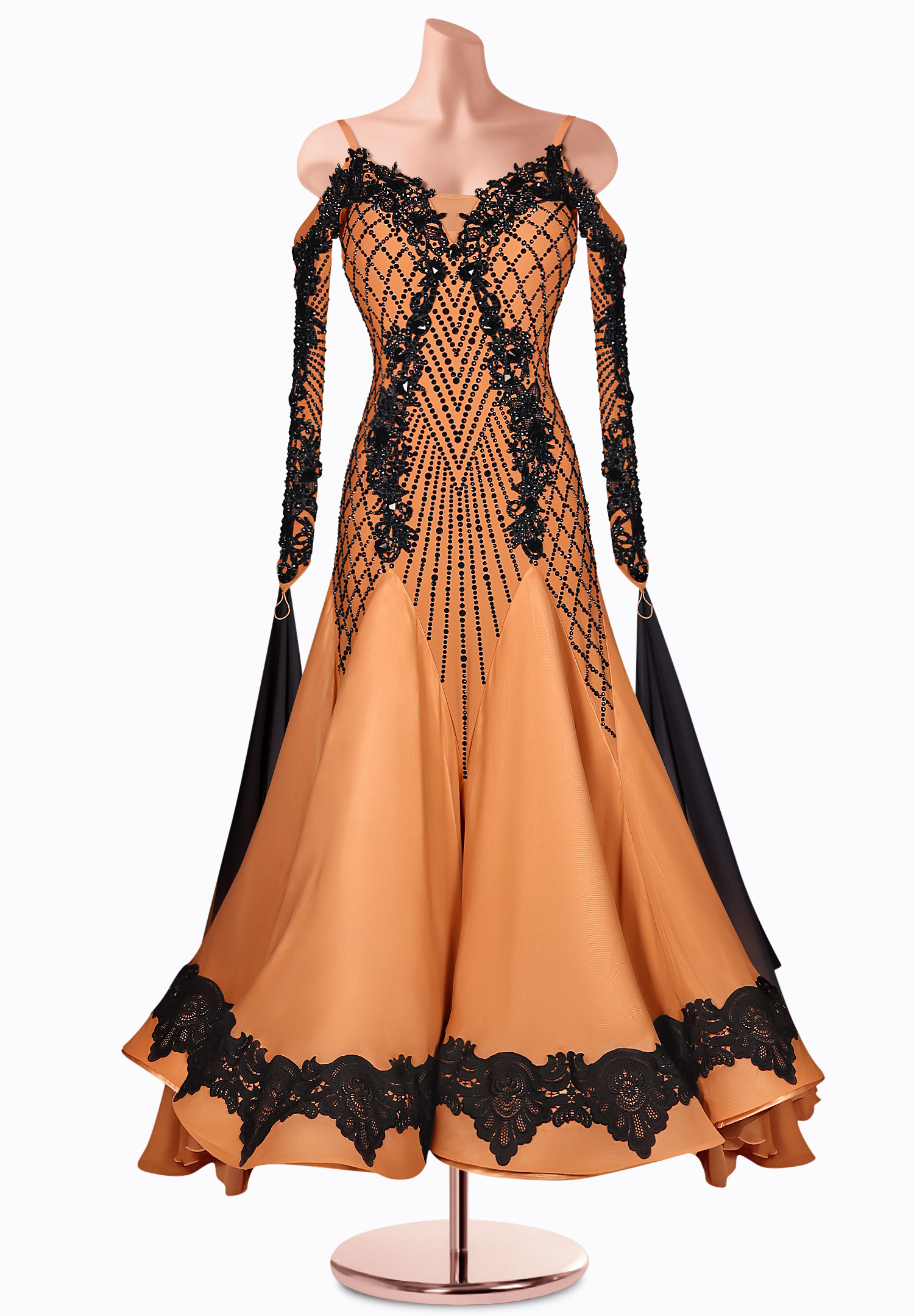 Crystal Lattice Ballroom Gown TID-BM1045