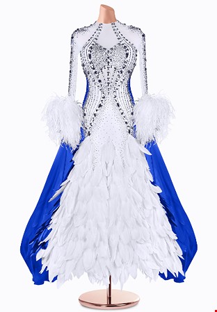 Navy Phoenix Ballroom Gown TID-BM1047