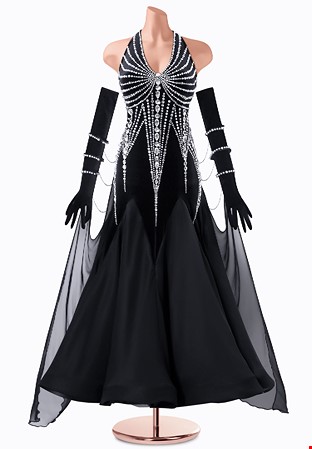 Dark Ice Ballroom Gown TID-BM1127