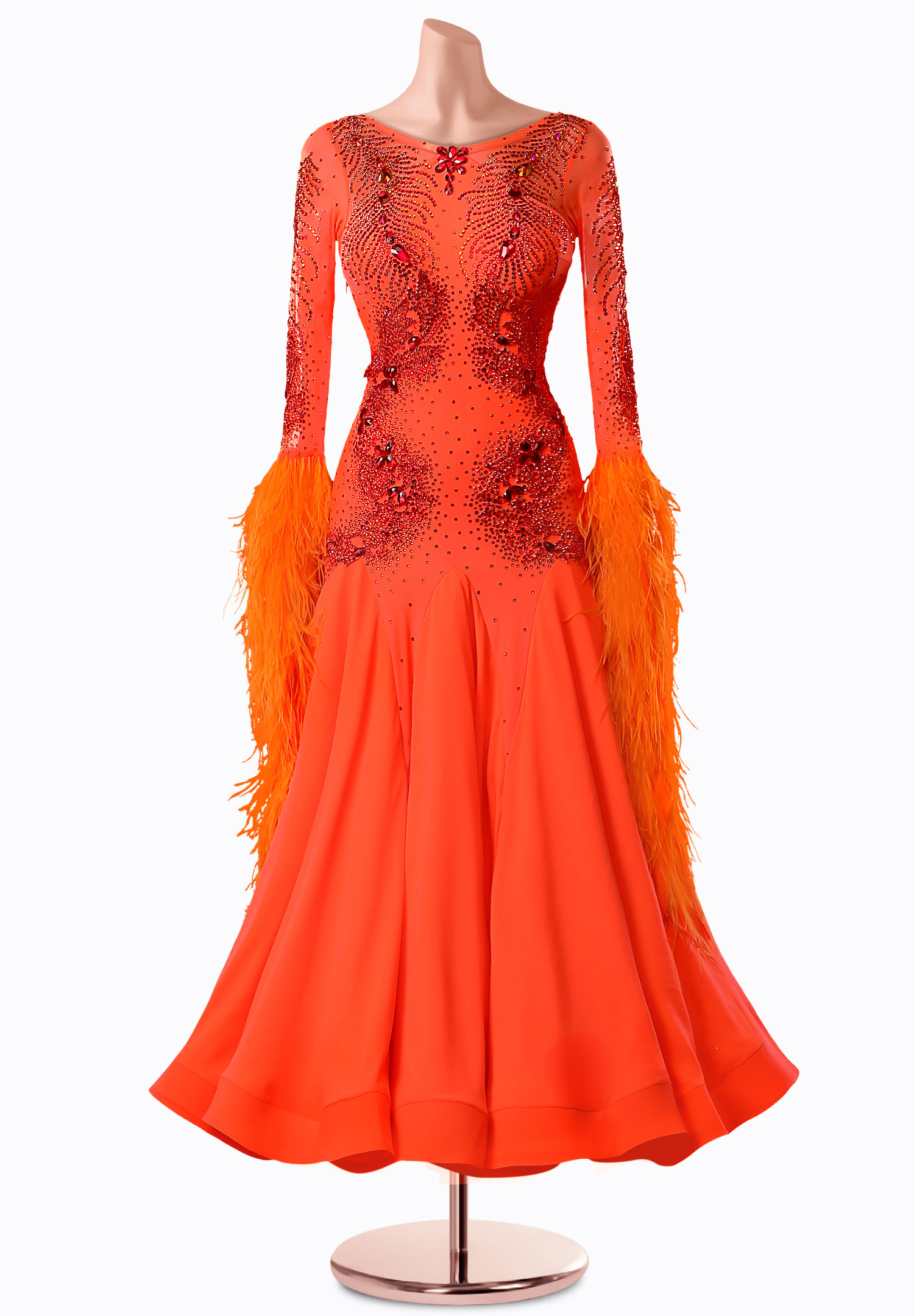 Feather Joy Ballroom Gown TID-BM0544