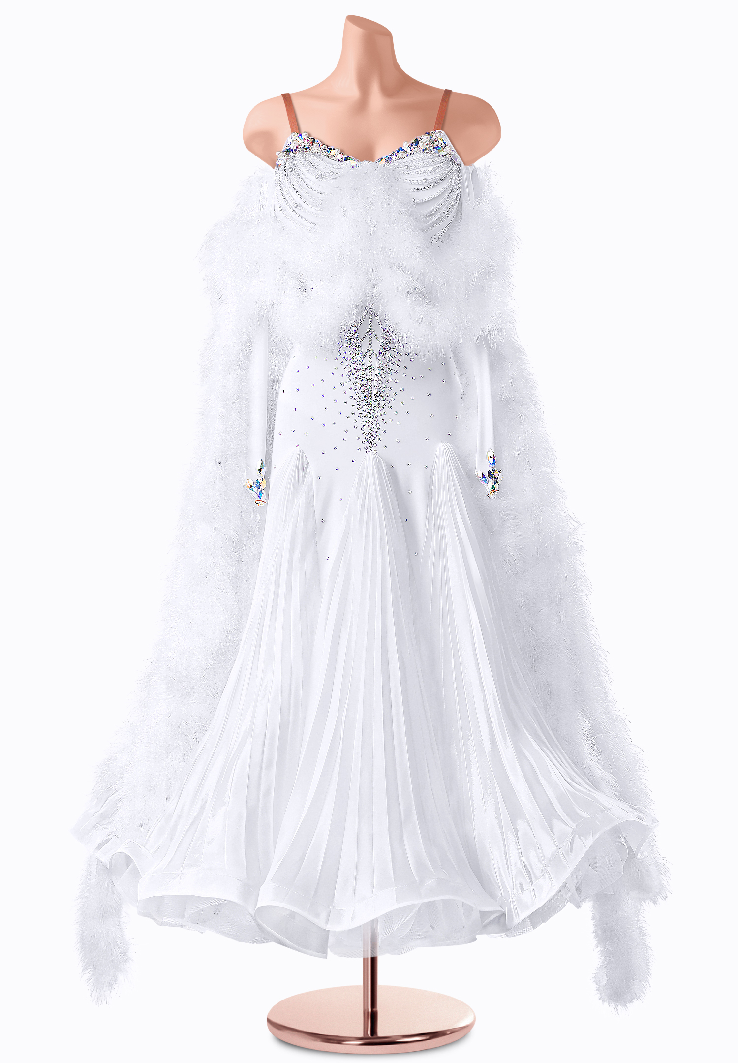 Pearly Embrace Ballroom Gown TID-BM0562