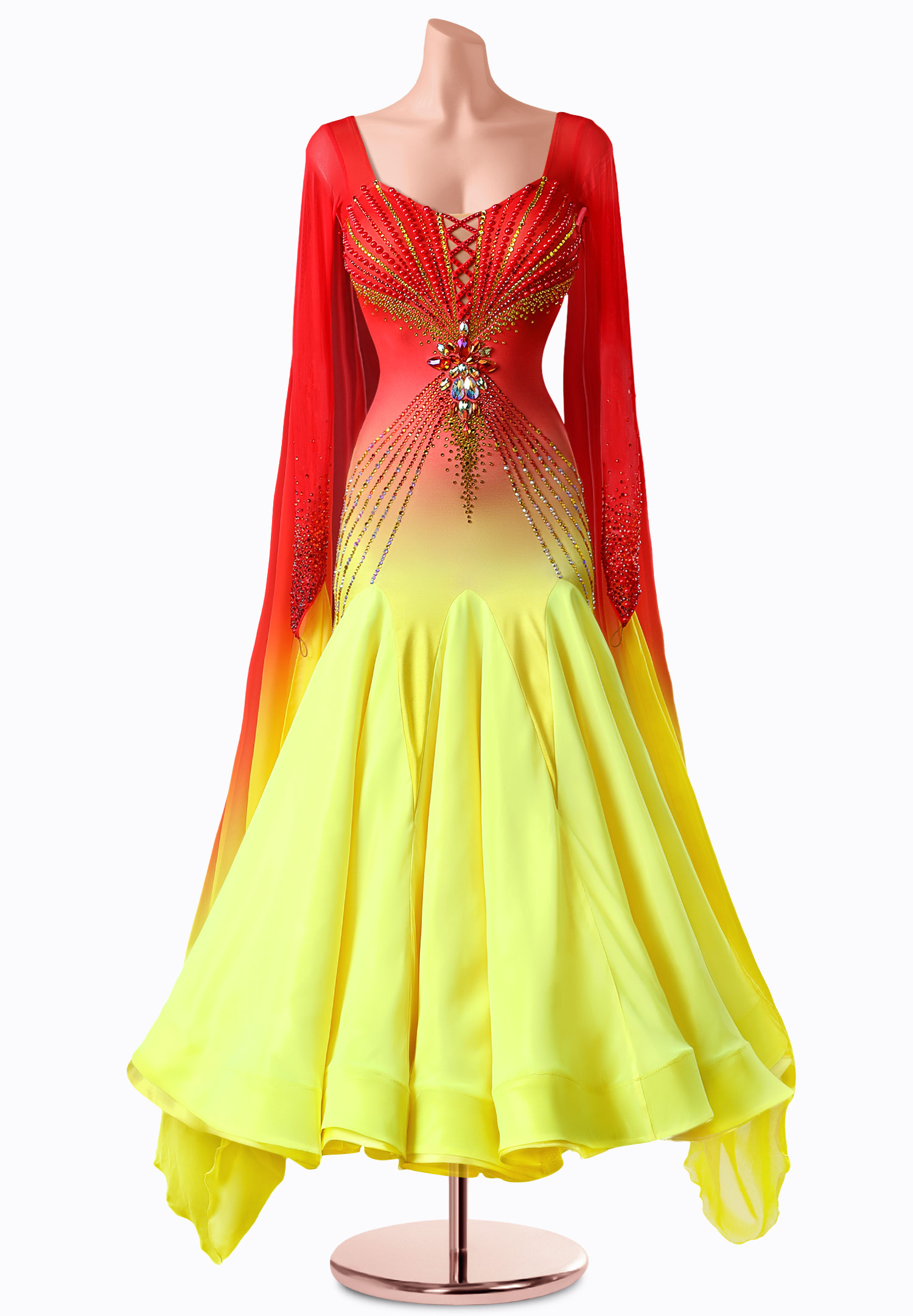 Fusion Flame Ballroom Gown TID-BM0565