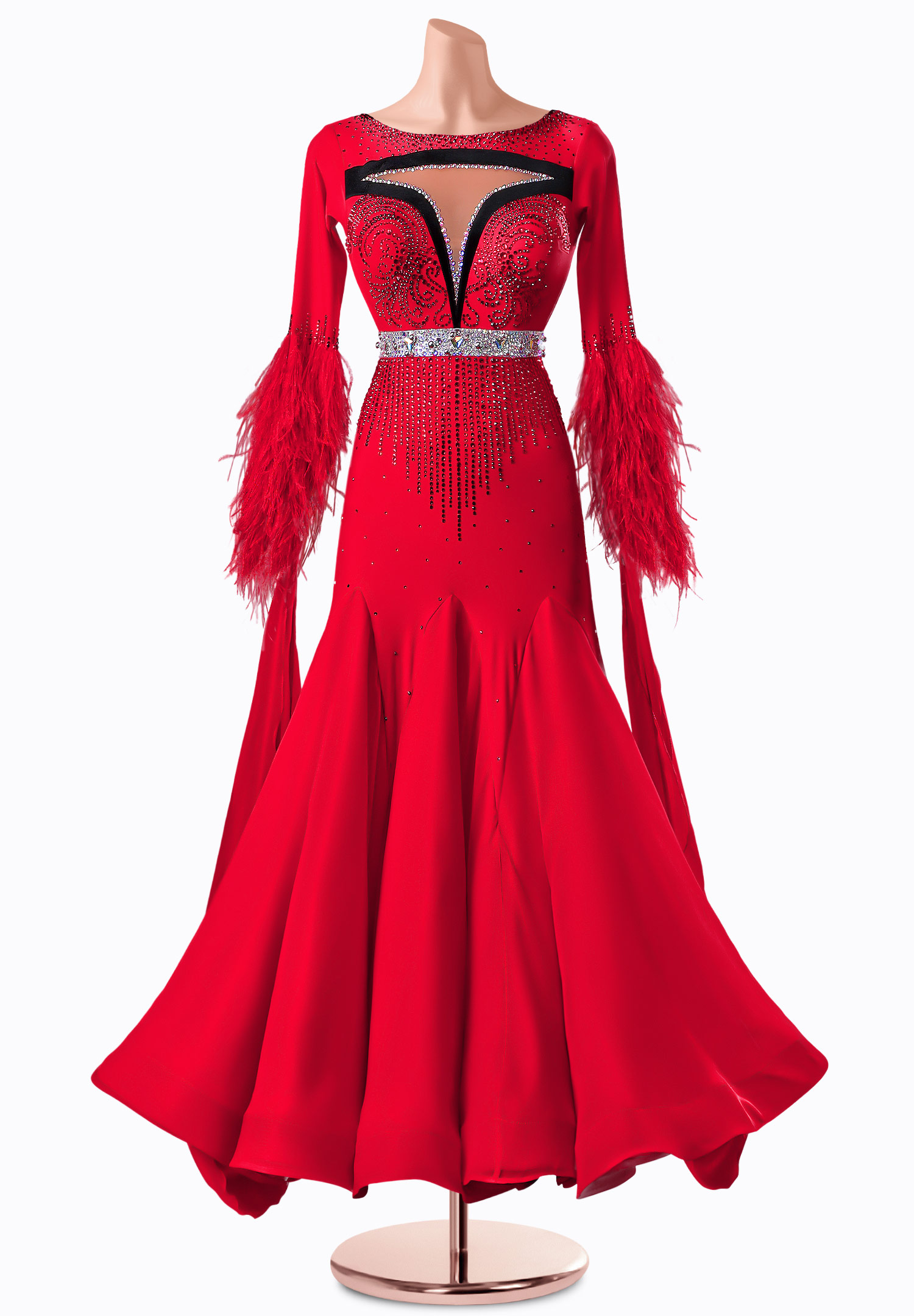Flaming Desire Ballroom Gown TID-BM0572