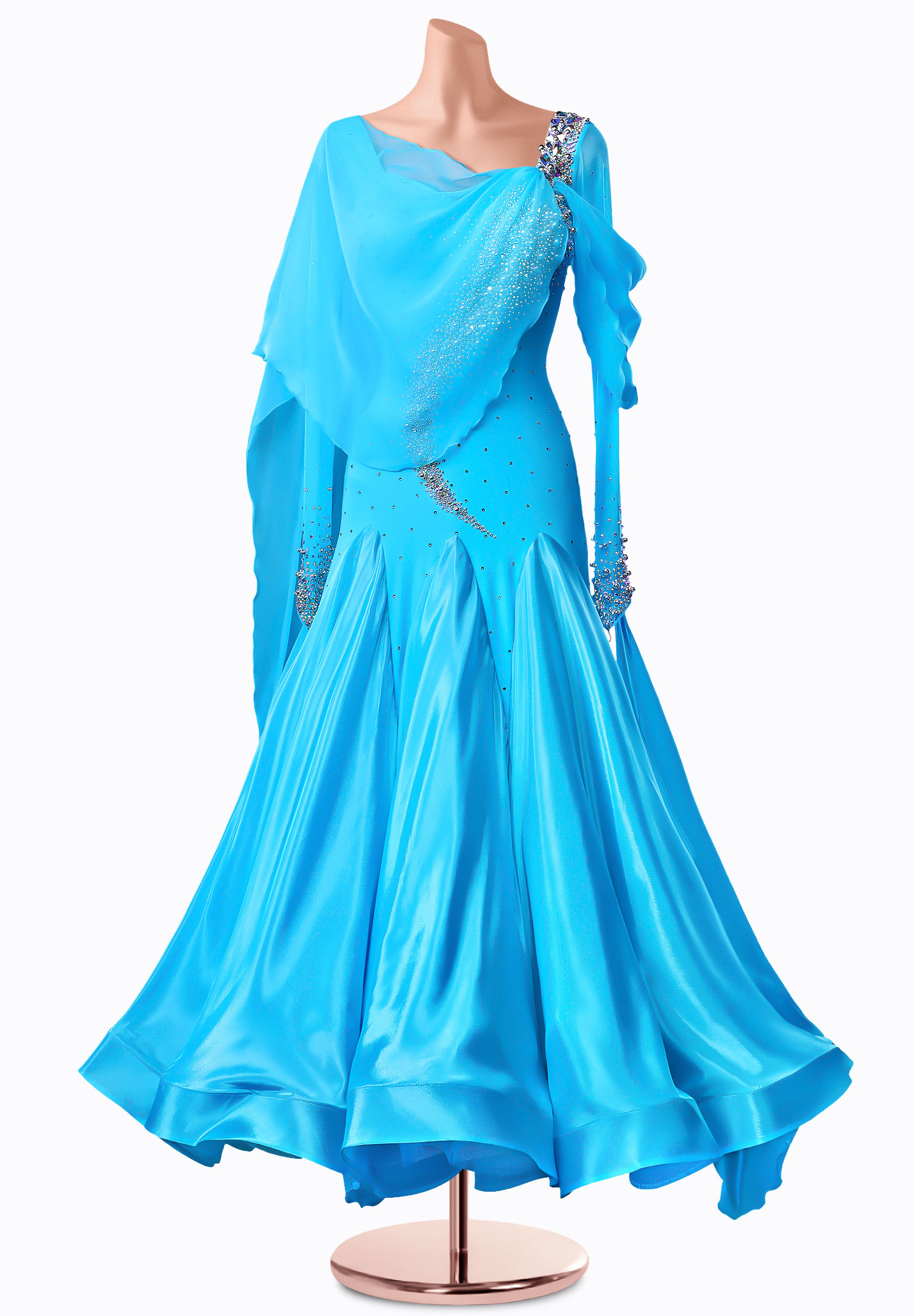 Elsa Cape Ballroom Gown TID-BM0607