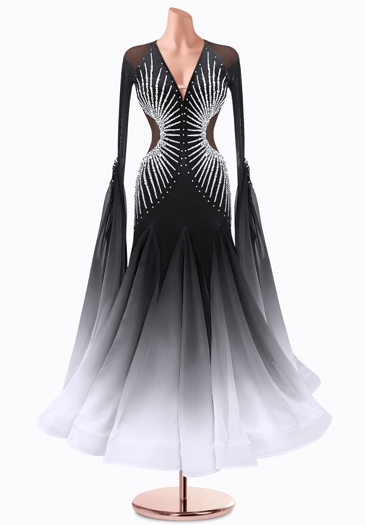 Gradient Mist Ballroom Gown TID-BM0682