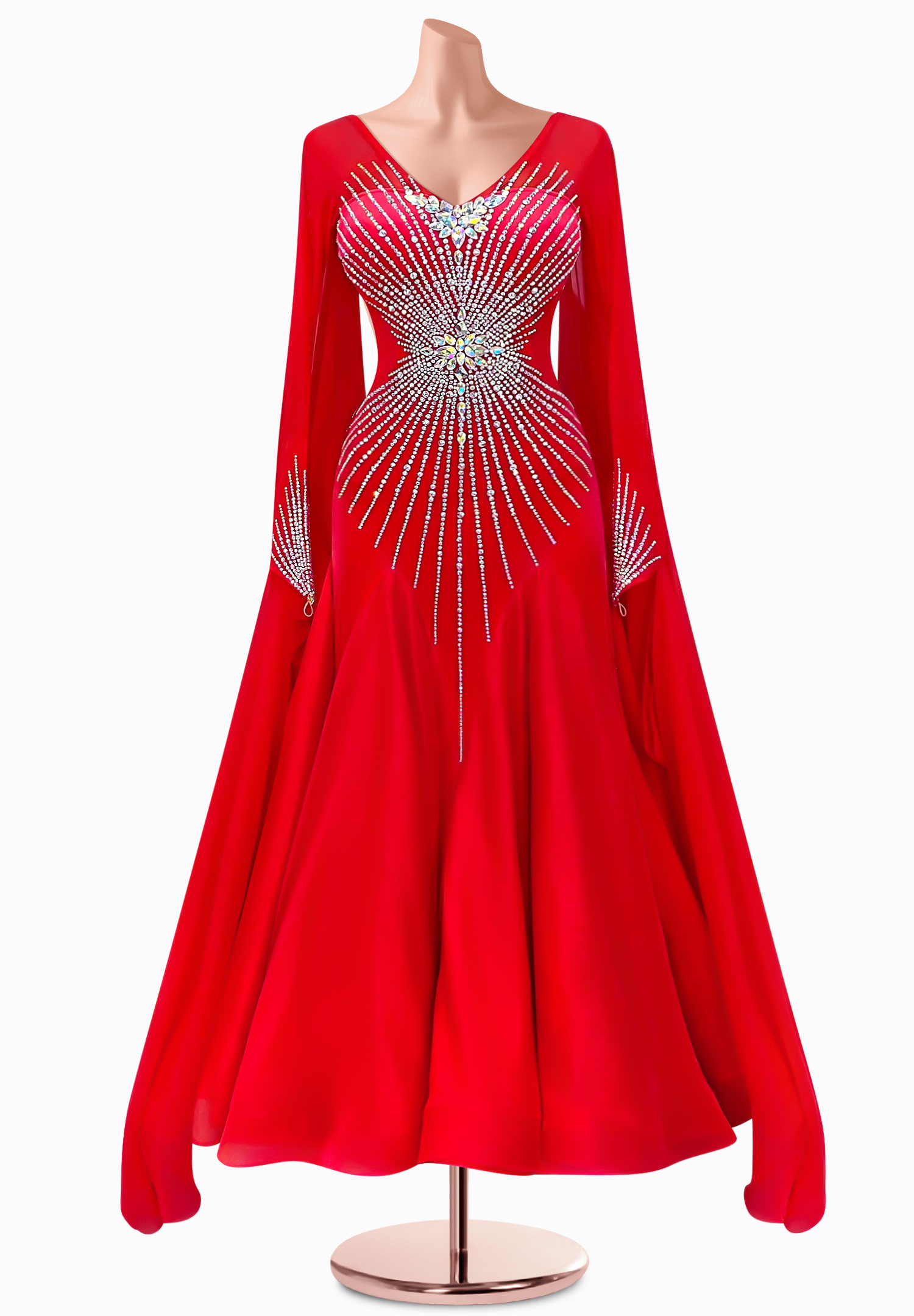 Fiery Radiance Ballroom Gown TID-BM0724