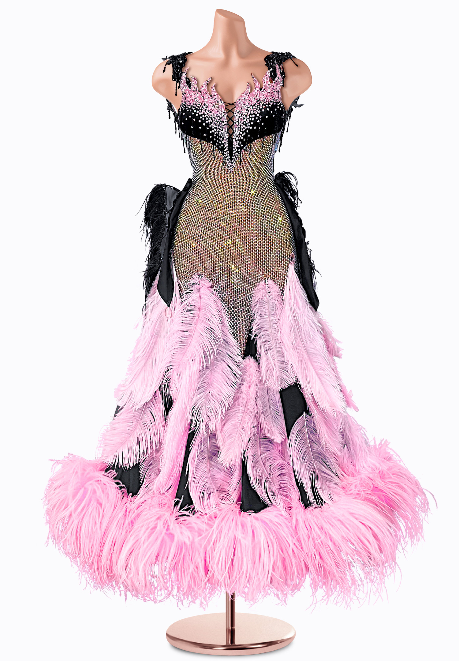 Soft Fishnet Ballroom Gown TID-BM0735