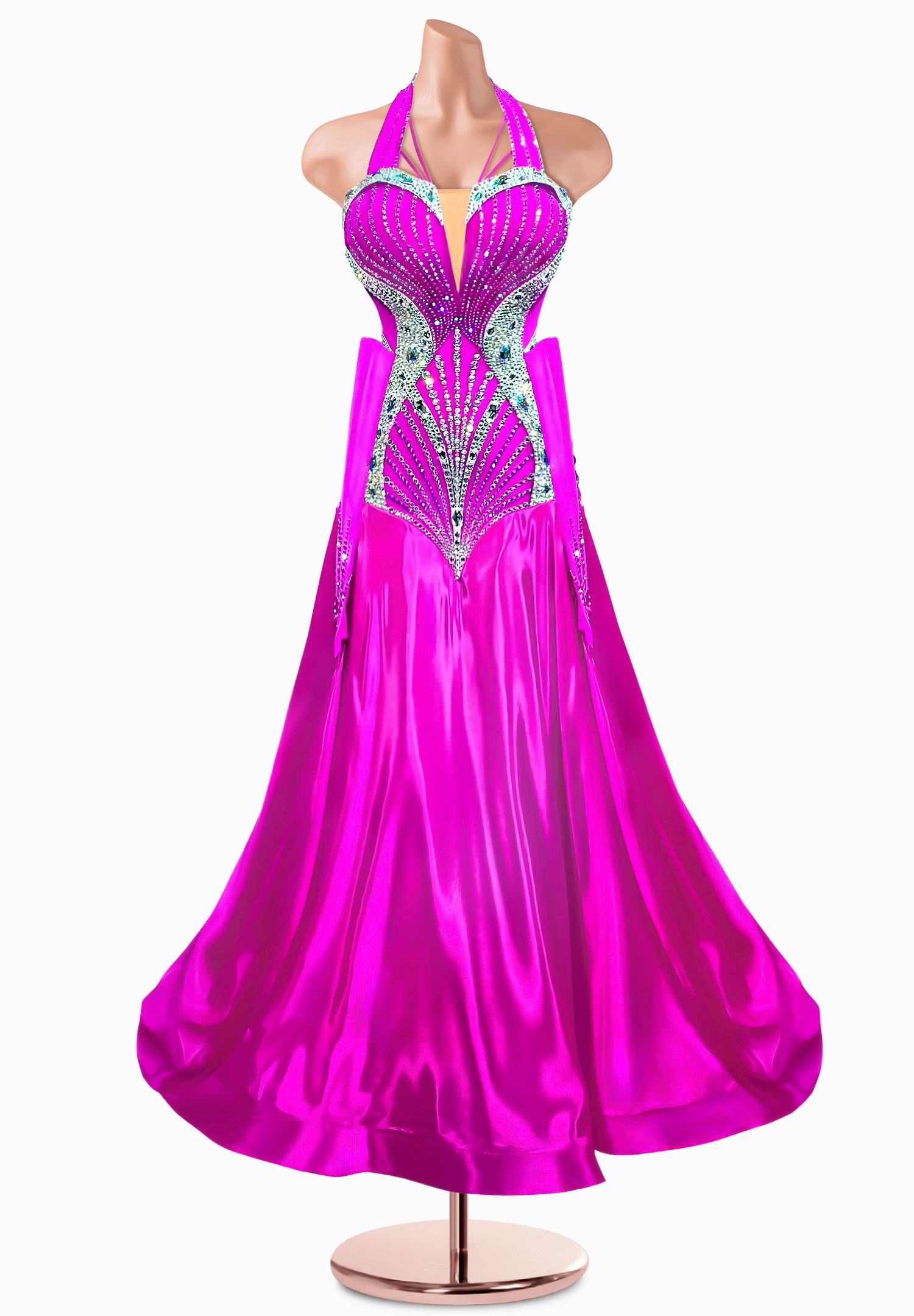 Dazzling Halter Ballroom Gown TID-BM0762