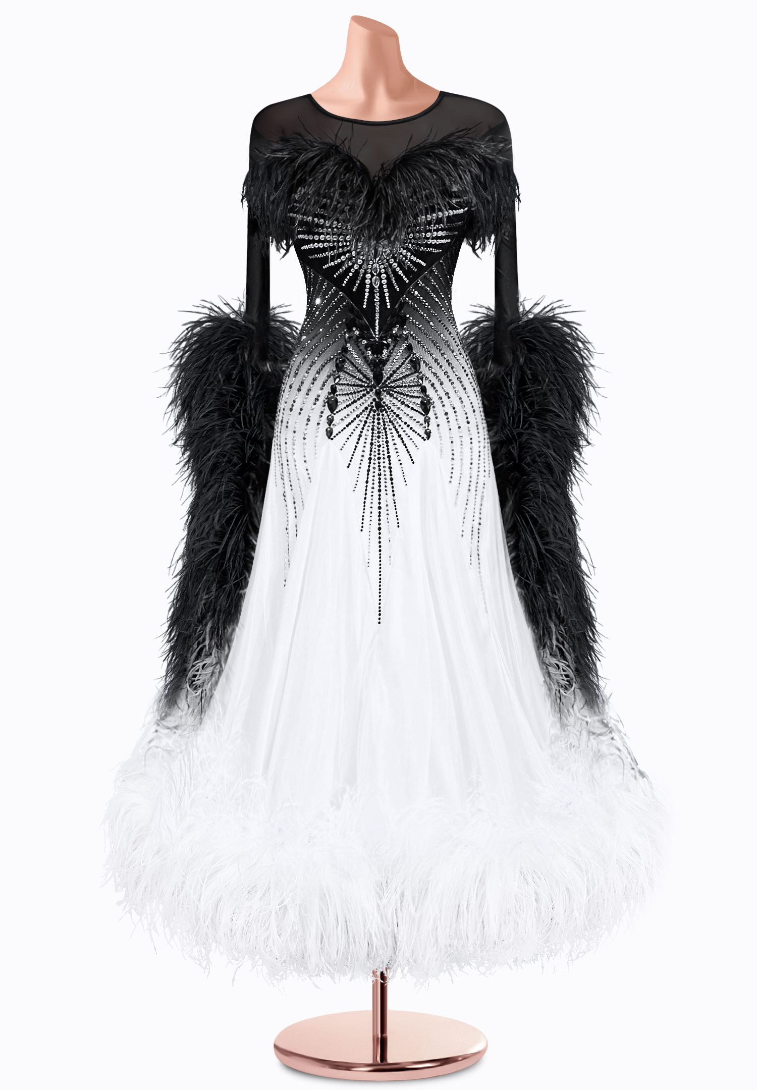 Dark Heart Ballroom Gown TID-BM0779