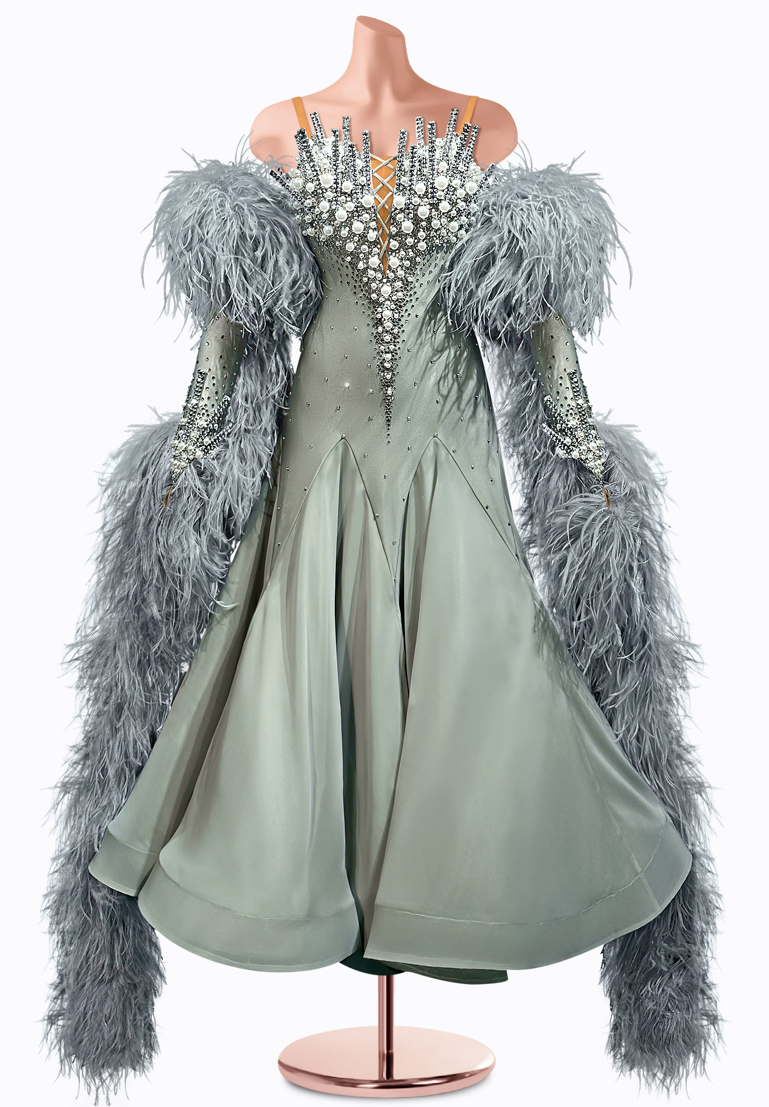 Pearly Oak Ballroom Gown TID-BM0837