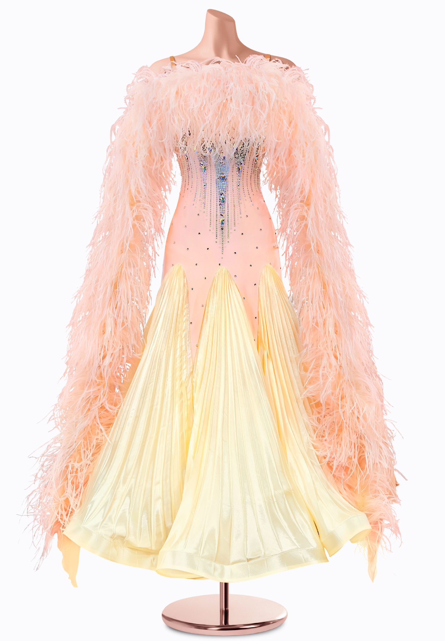 Breezy Pleats Ballroom Gown TID-BM0852