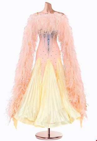 Breezy Pleats Ballroom Gown TID-BM0852