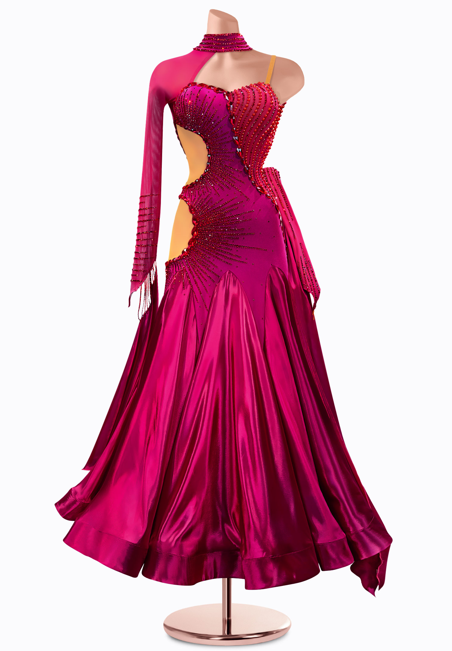 Uni Sleeve Ballroom Gown TID-BM0853