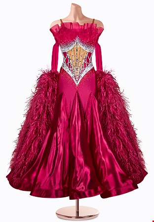 Crystal Corset Ballroom Gown TID-BM0857