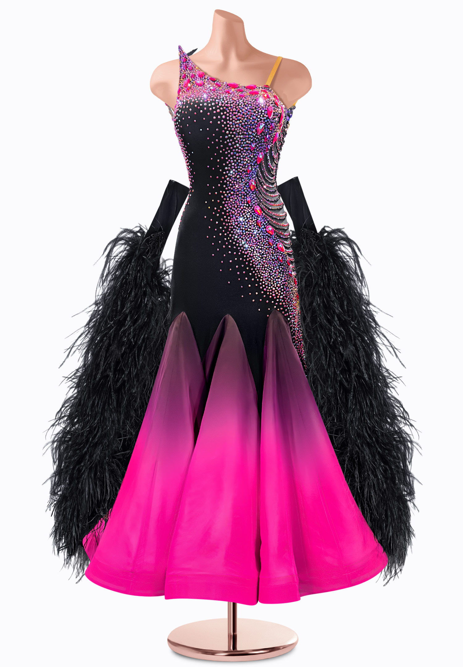 Ombre Dazzle Ballroom Gown TID-BM0864