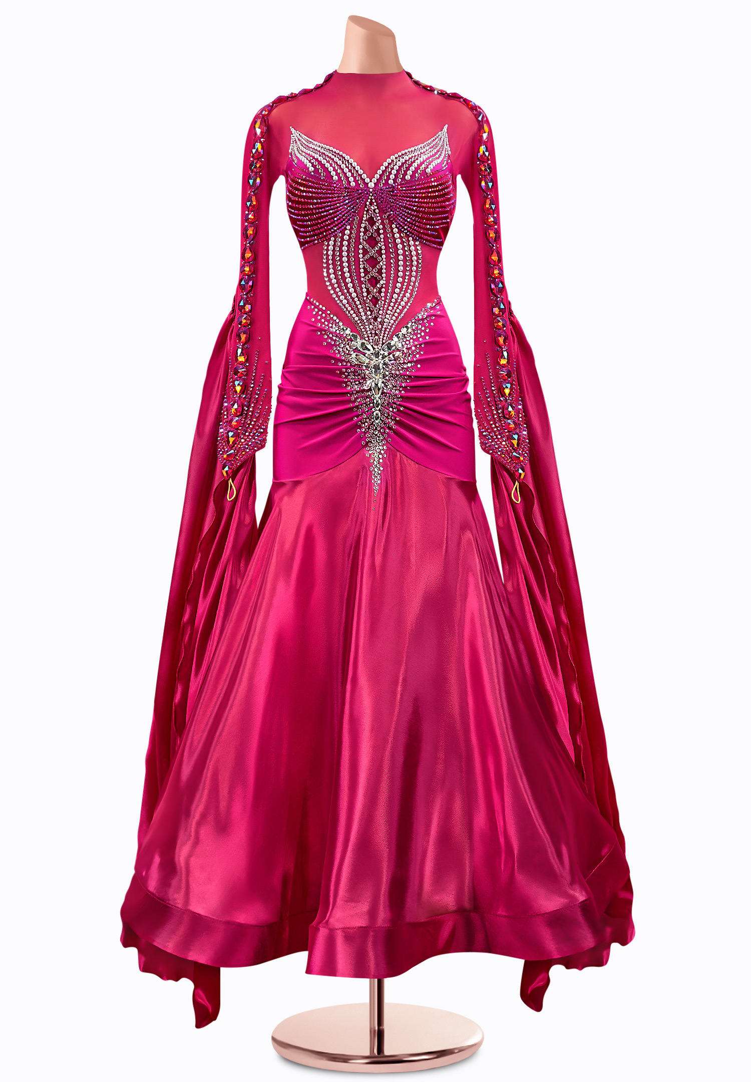Bordeaux Seas Ballroom Gown TID-BM0886