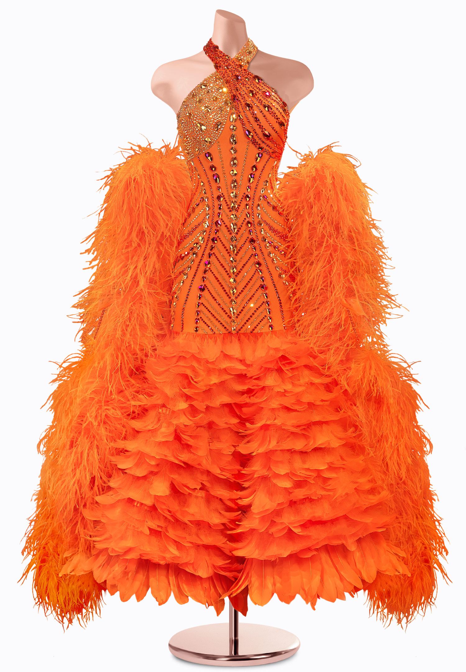 Frilled Allure Ballroom Gown TID-BM0894