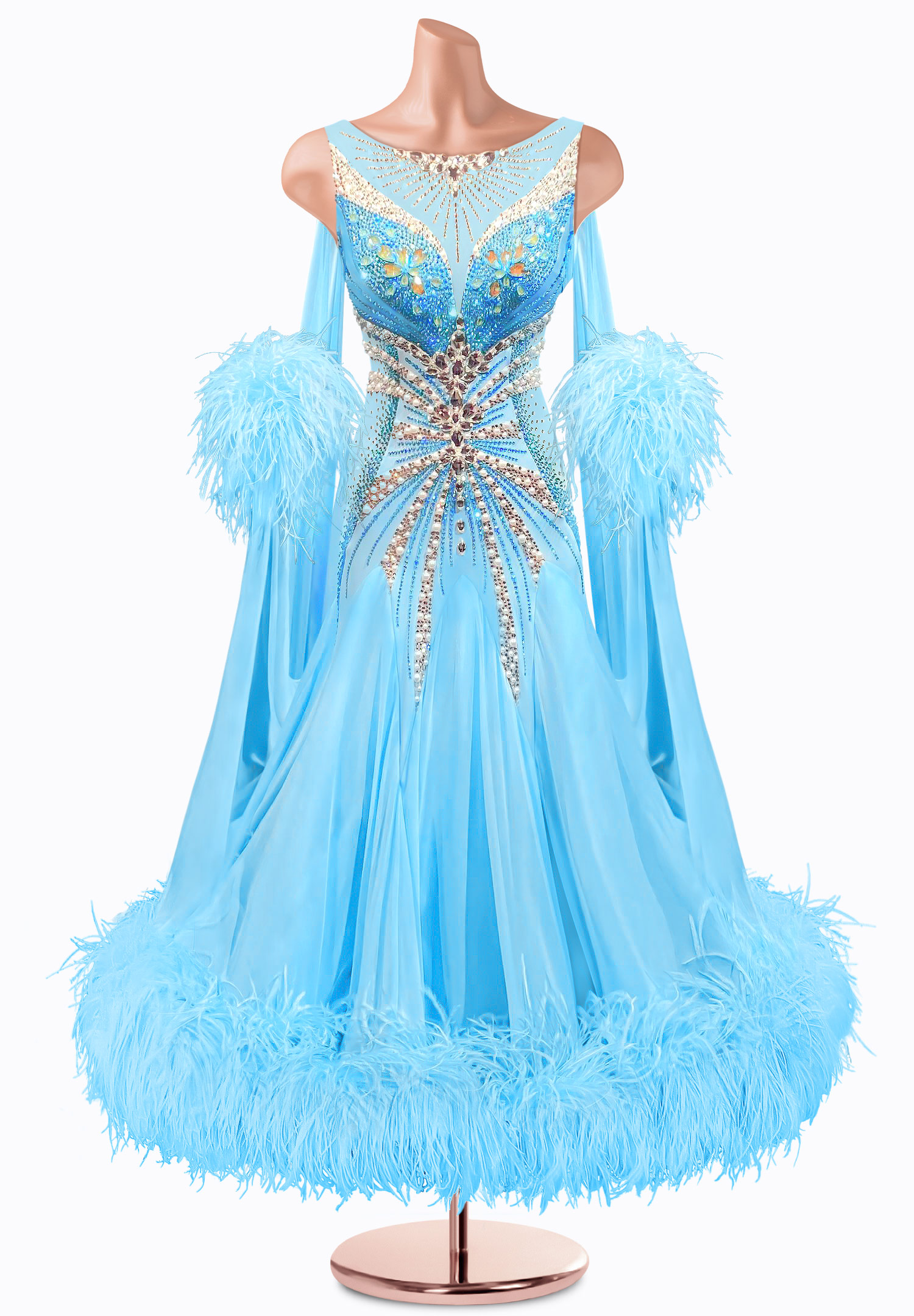 Radiant Pearl Ballroom Gown TID-BM0907