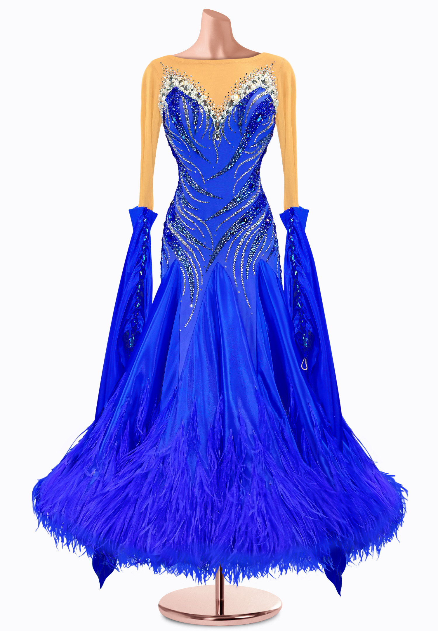 Whimsical Wave Ballroom Gown TID-BM0914