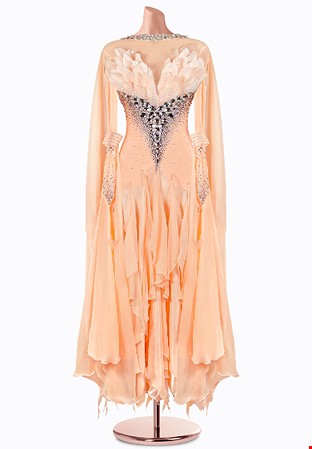 Sundance Feather Ballroom Gown TID-BM0986