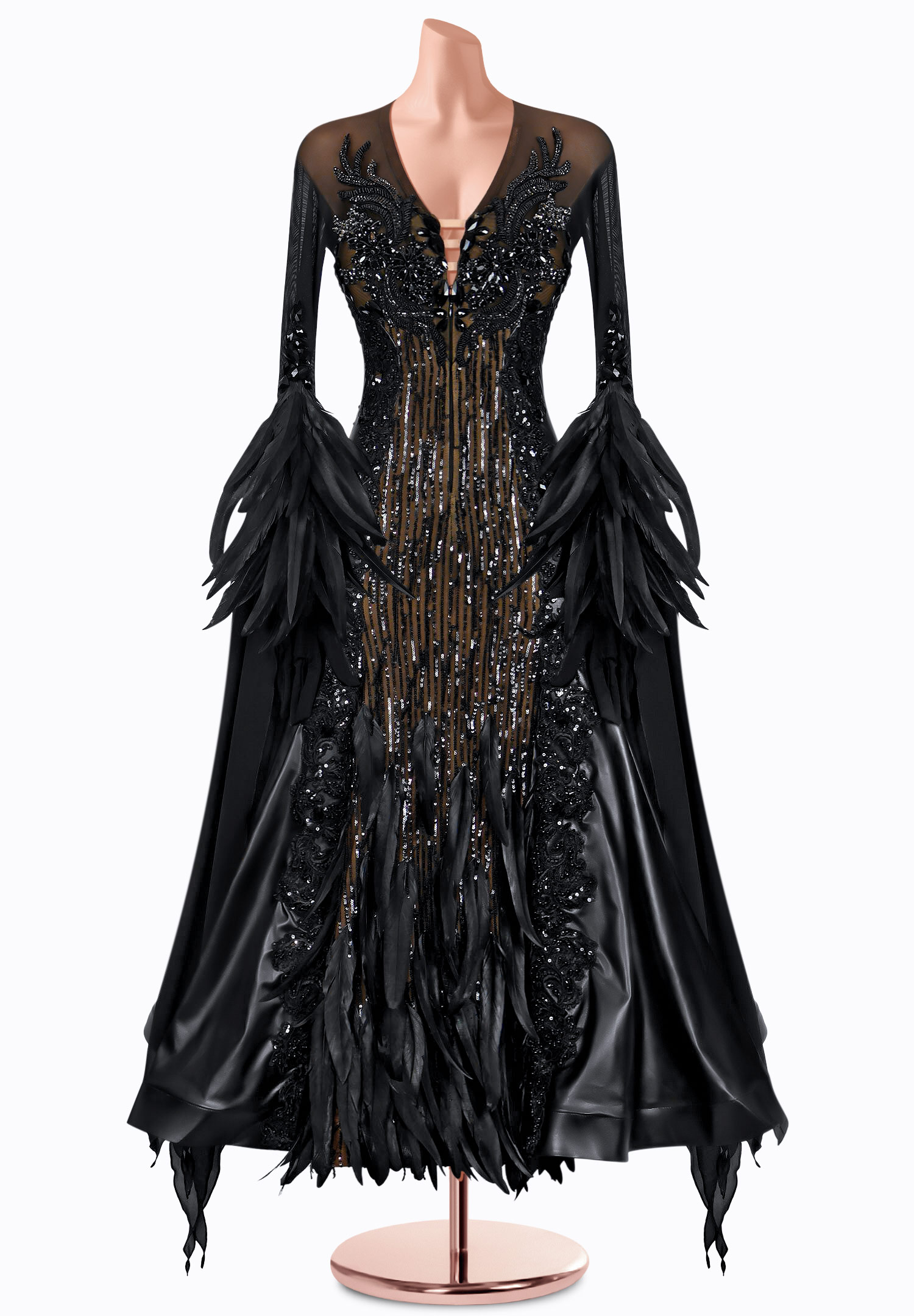 Dark Delight Ballroom Gown TID-BM0989