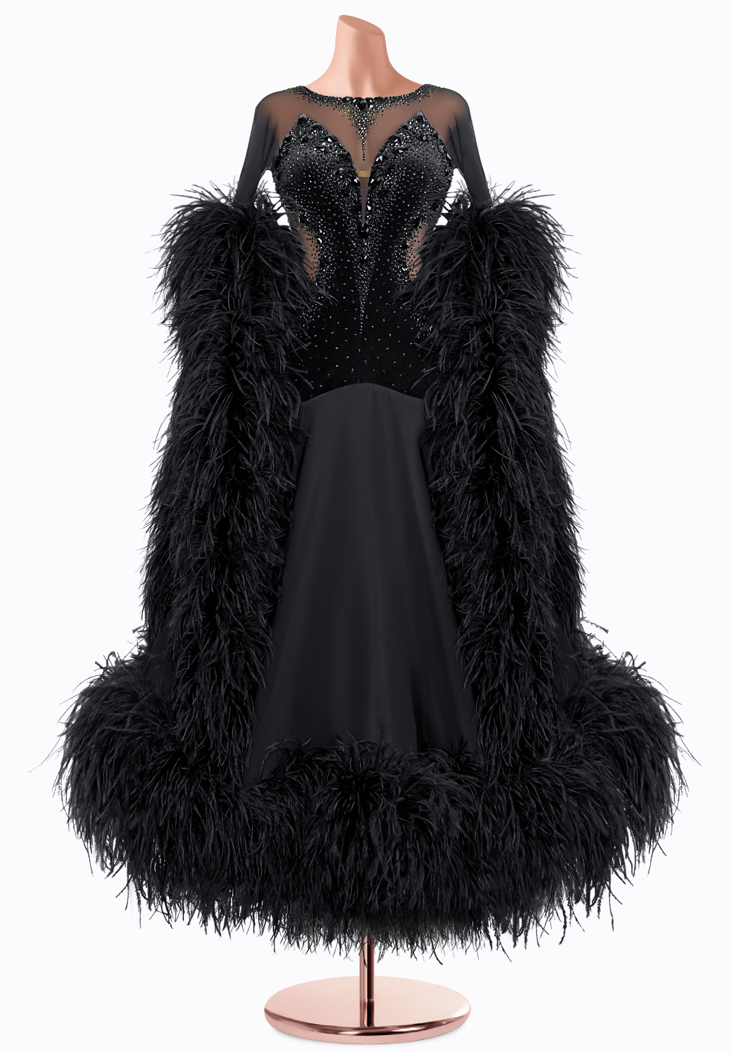 Darkness Delight Ballroom Gown TID-BM0993