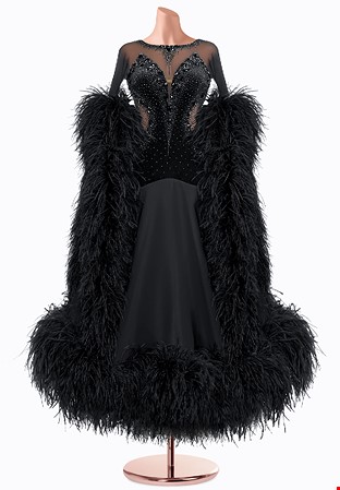 Darkness Delight Ballroom Gown TID-BM0993