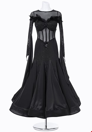 Wicked Feather Ballroom Gown MF-B0365