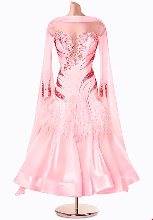 Blushing Whisper Ballroom Gown MF-B0401