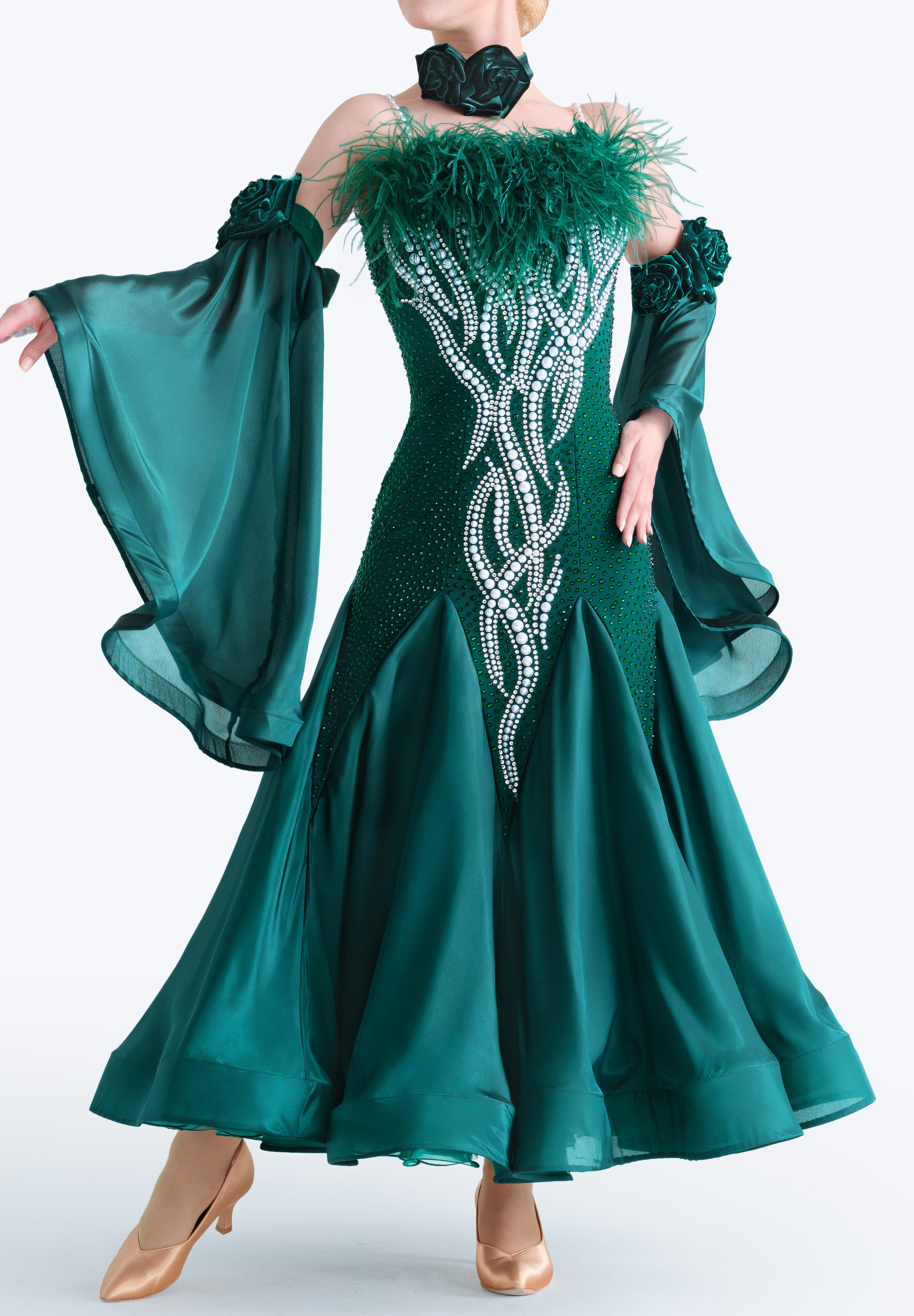 Celestial Pearl Ballroom Gown MF-B0442