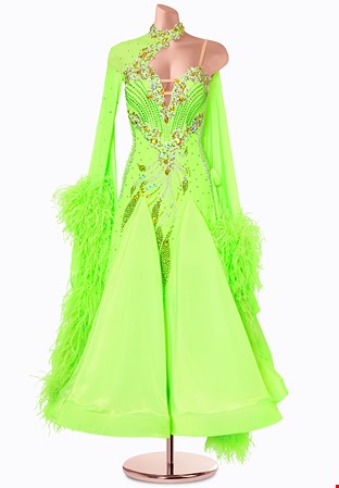 Neon Tempest Ballroom Gown MF-B0460