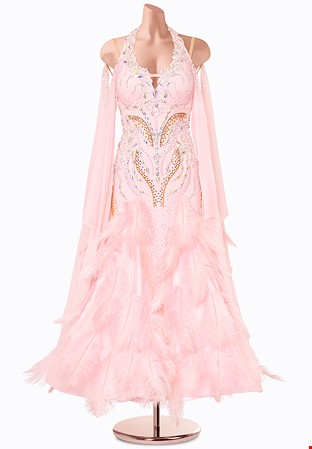 Blushing Twirl Ballroom Gown MF-B0461