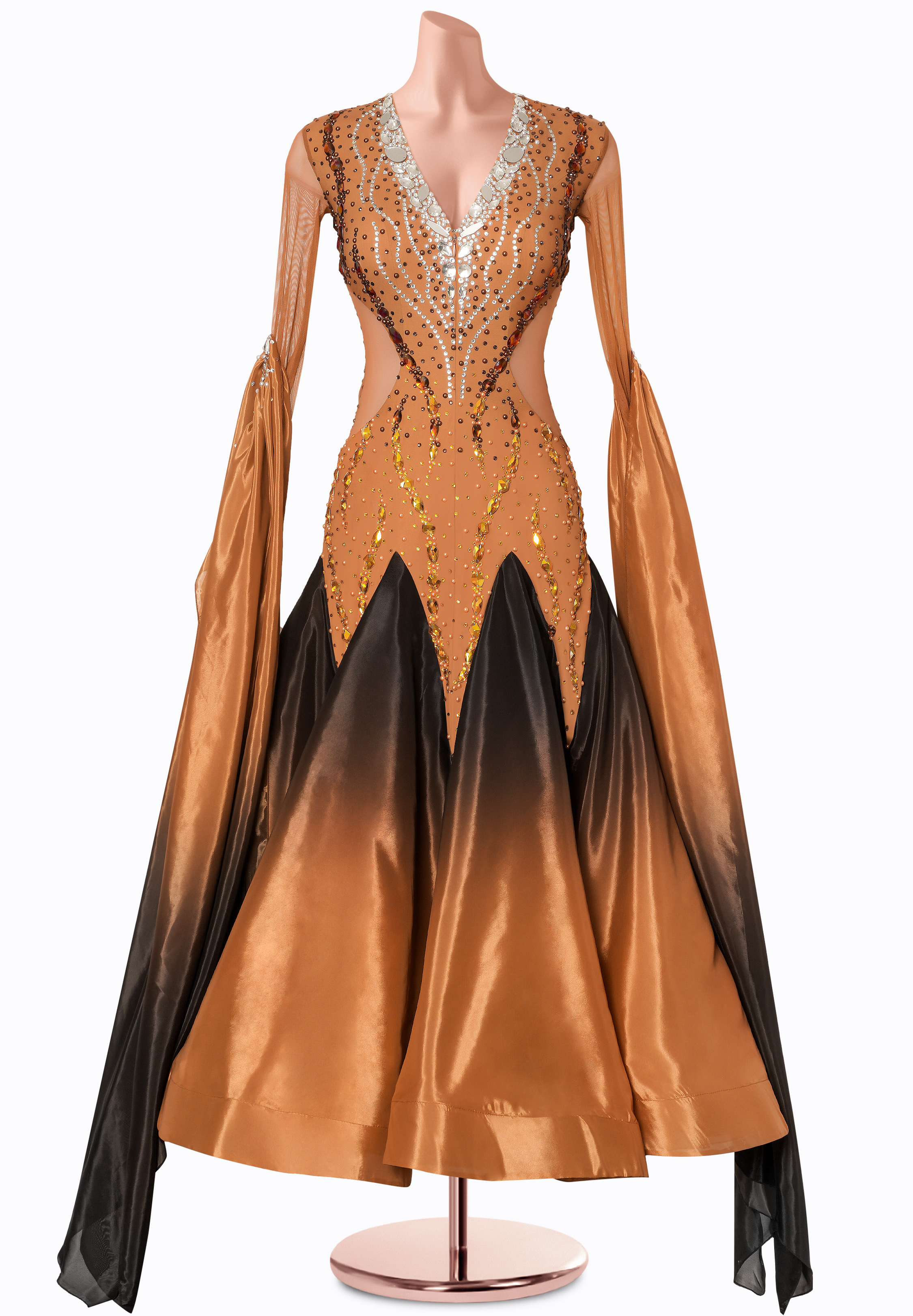 Twilight Flame Ballroom Gown MF-B0462