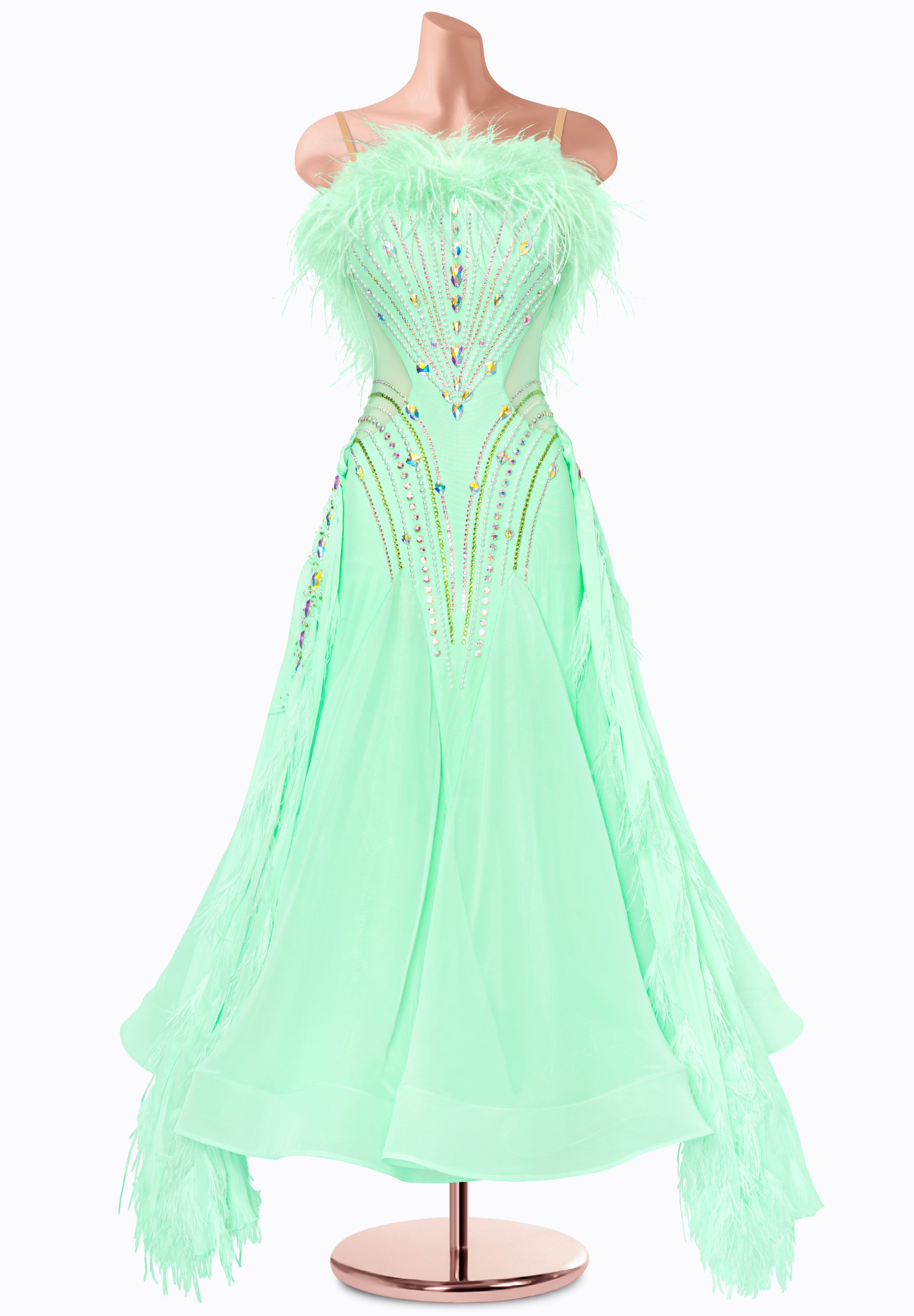 Ice Meadow Ballroom Gown MF-B0493