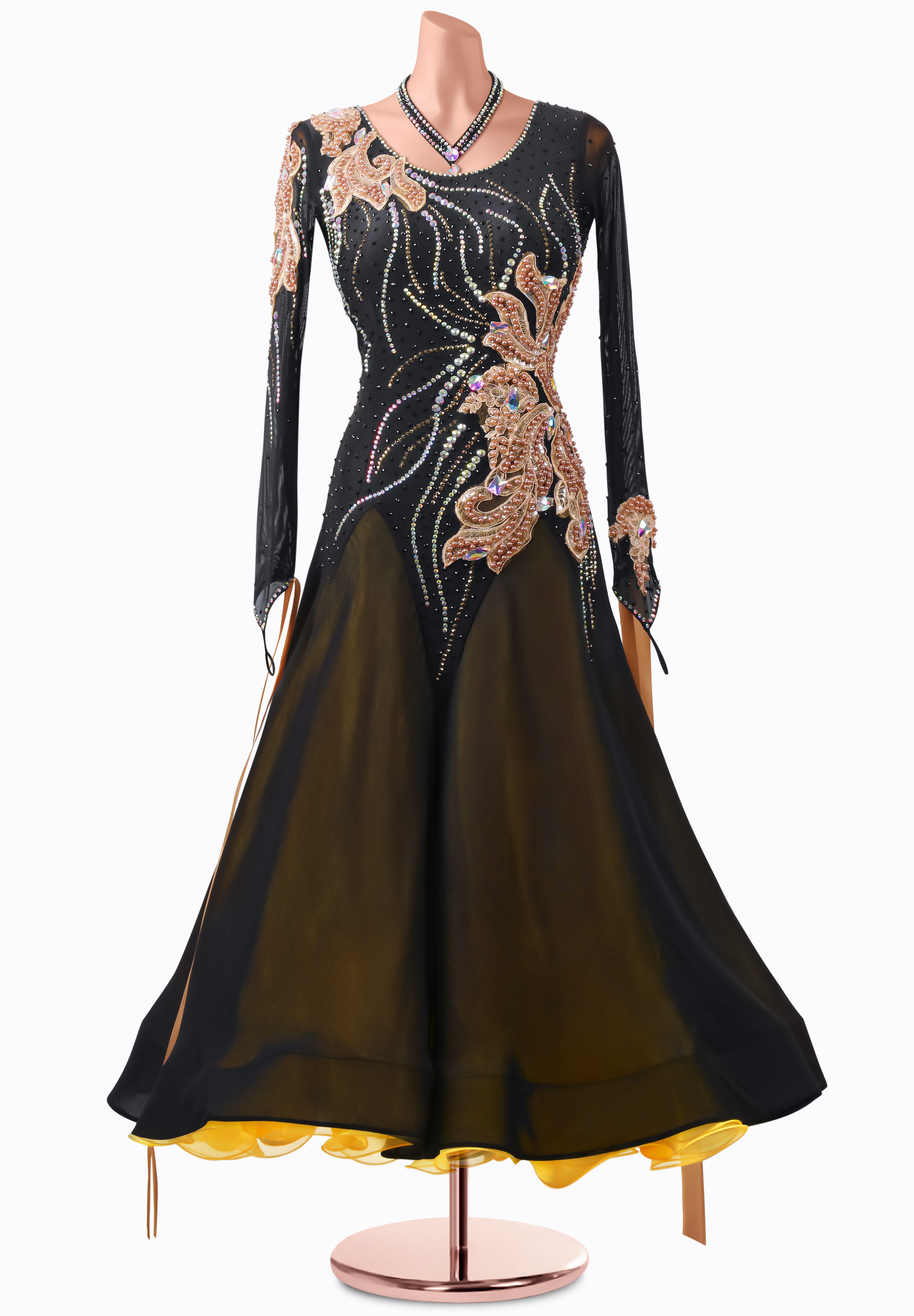 Bronze Midnight Ballroom Gown MQ-B305