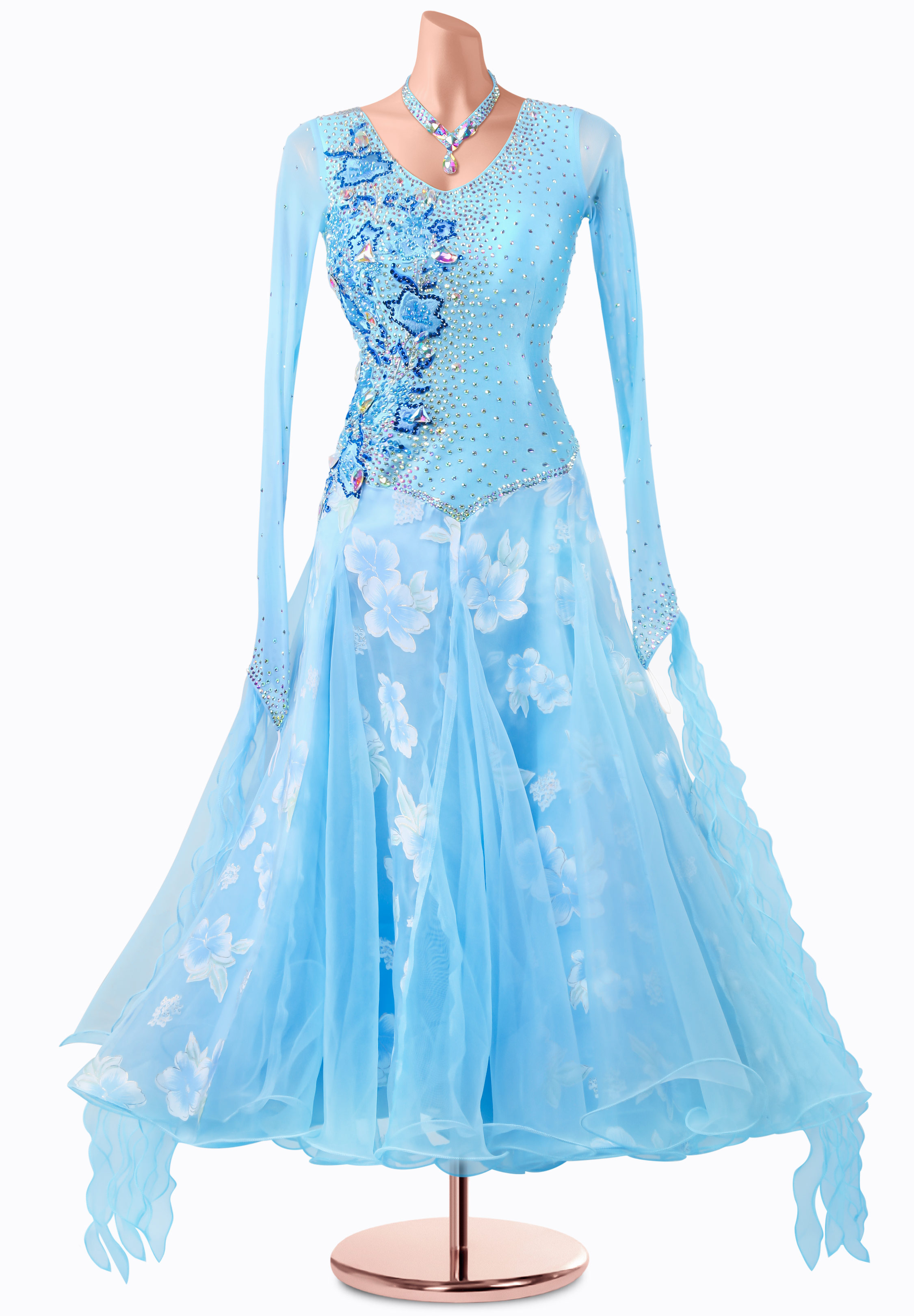 Celestial Bloom Ballroom Gown MQ-B324