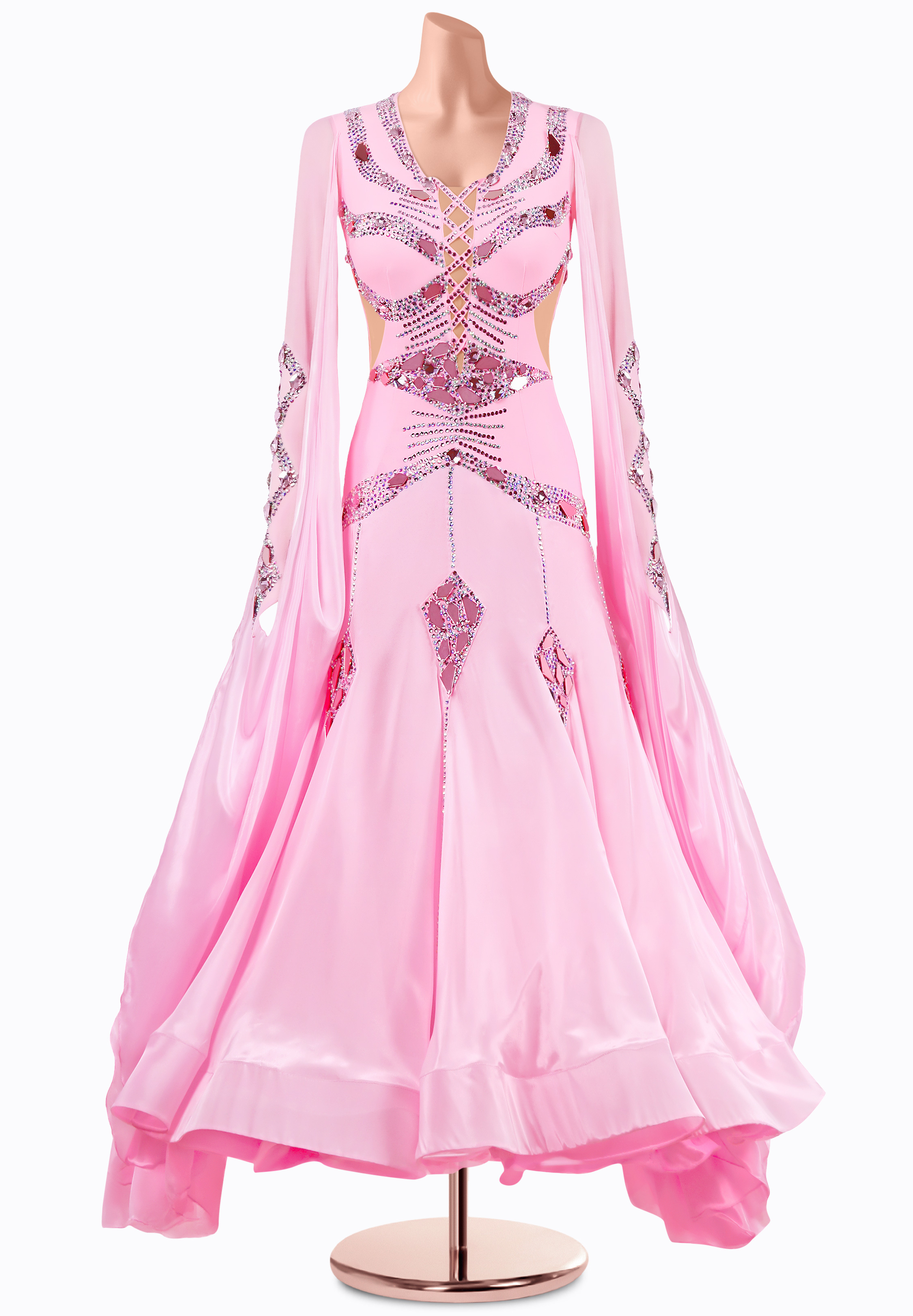 Blushing Embrace Ballroom Gown MQ-B354