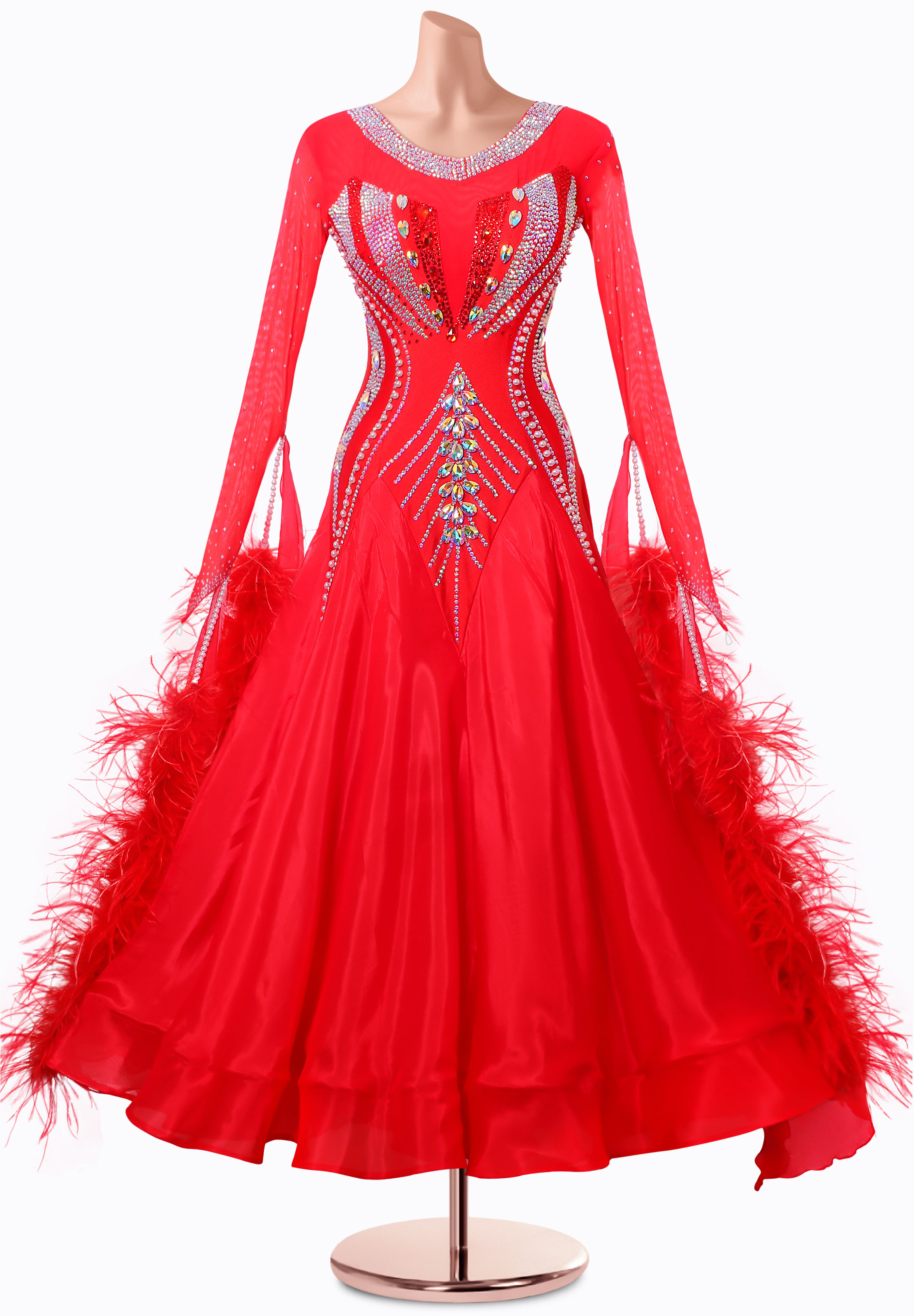 Blazing Embrace Ballroom Gown MQ-B365