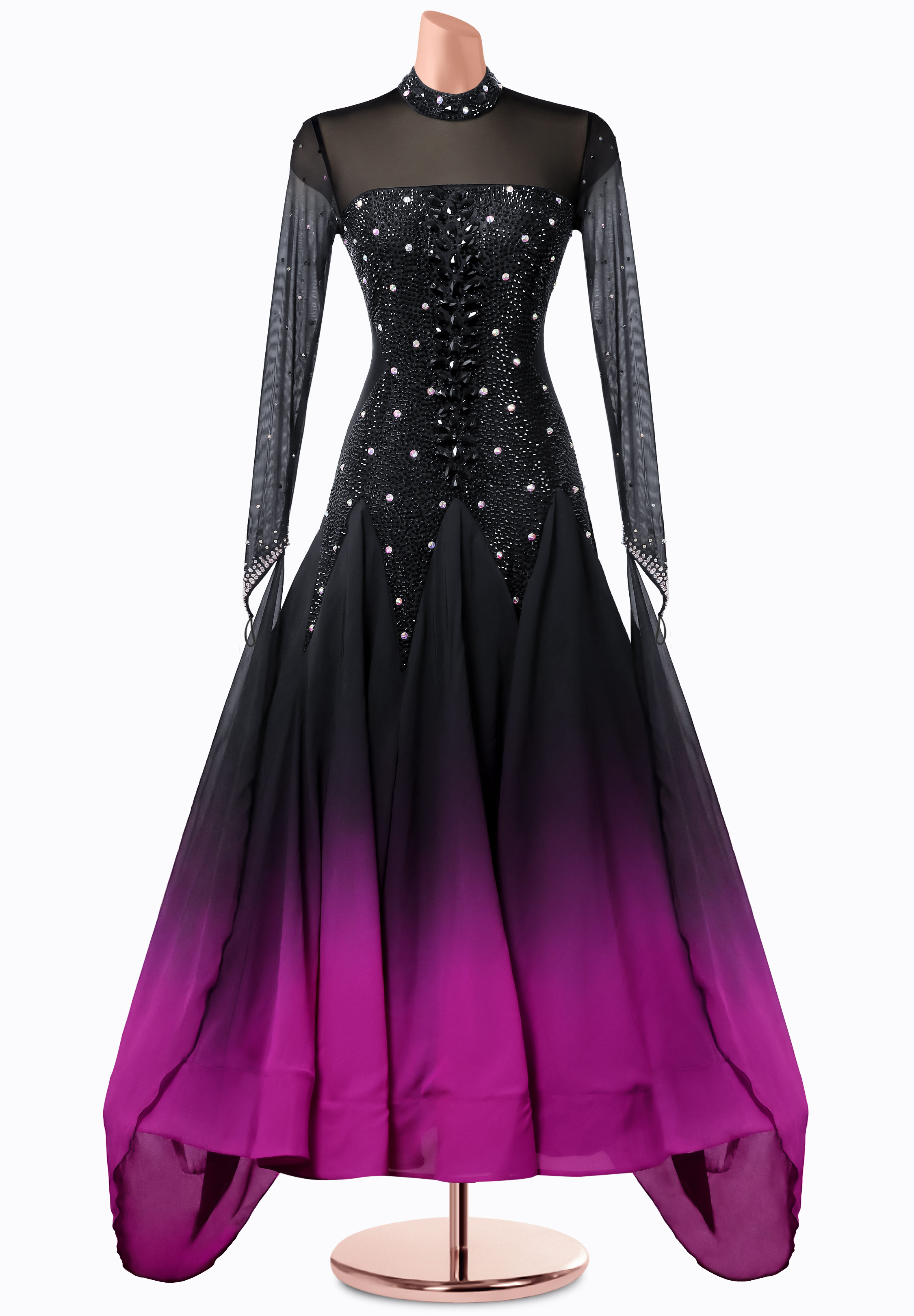 Midnight Amethyst Ballroom Gown MQ-B381