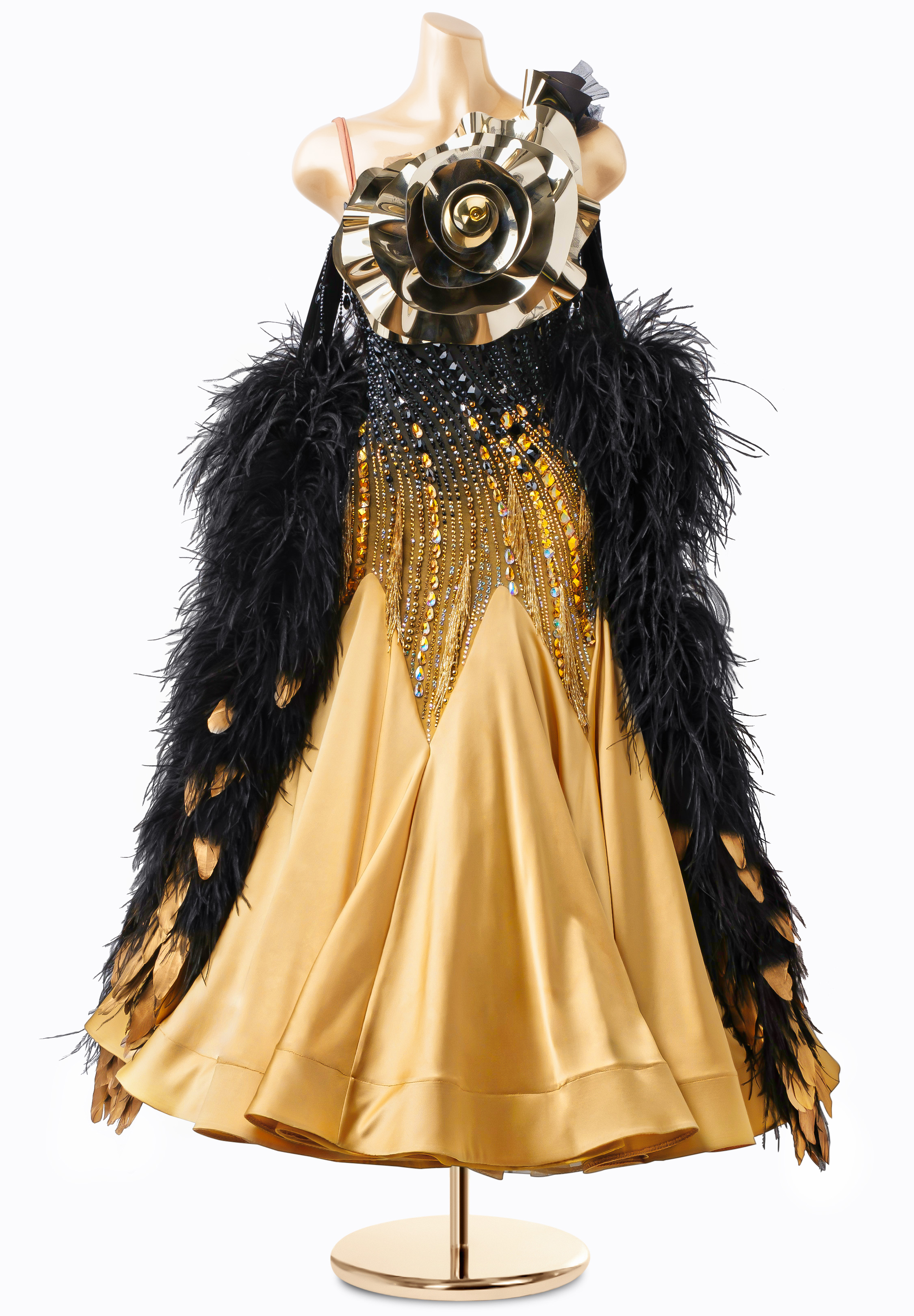 Metallic Flora Ballroom Gown DSI-B24010