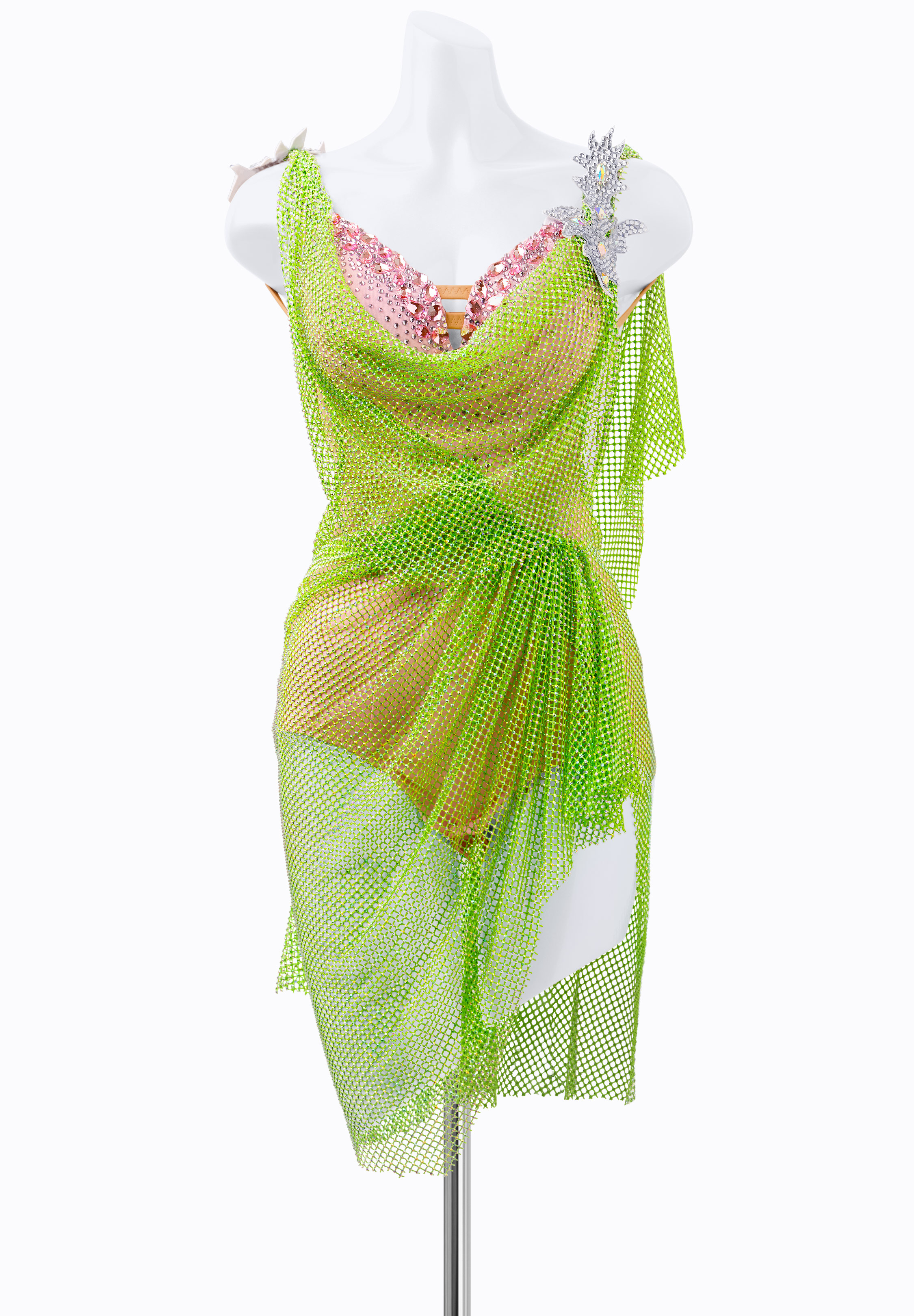 Metallic Ice Latin Dress PR-L225110A