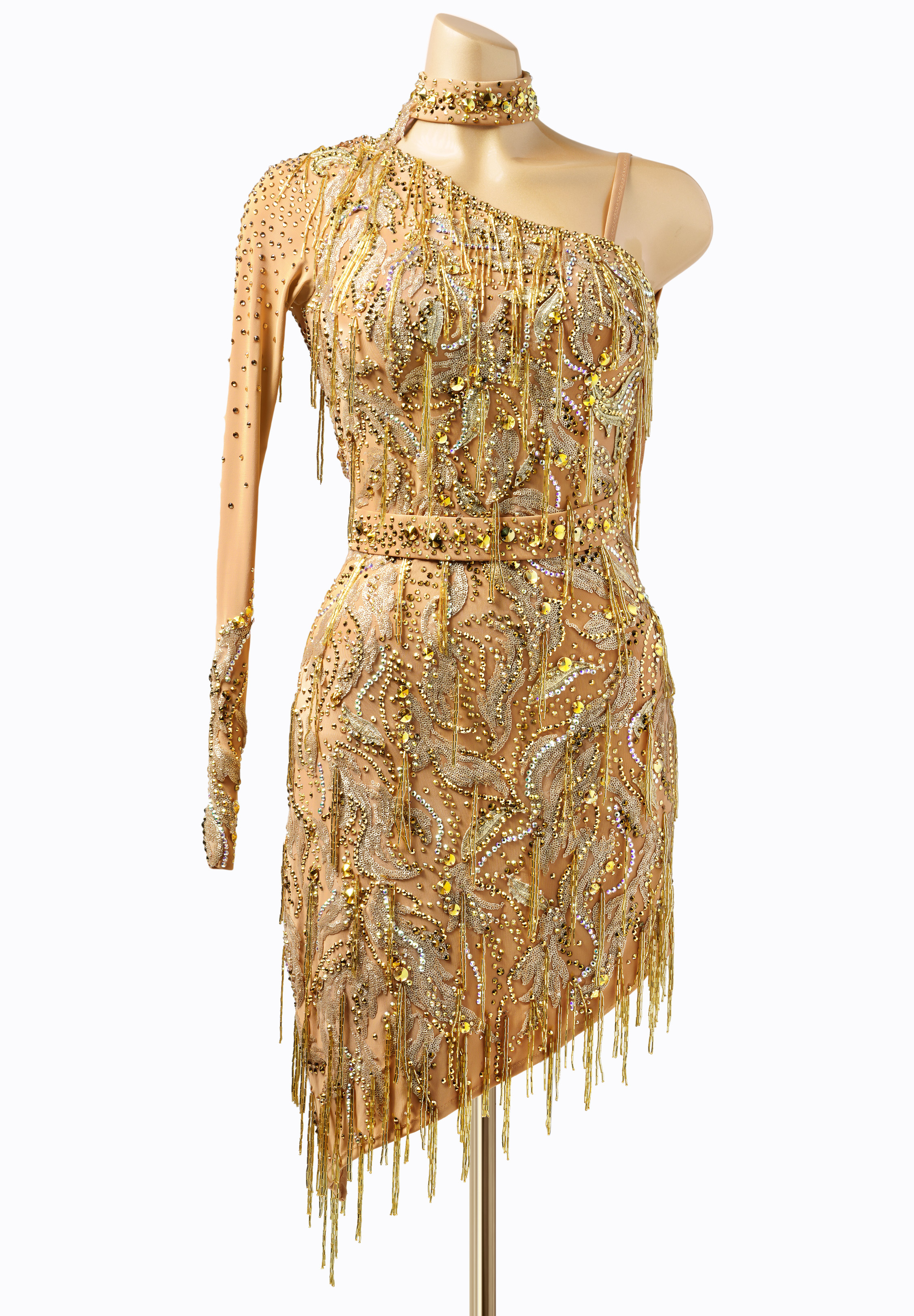 Metallic Night Latin Dress AD-L2905