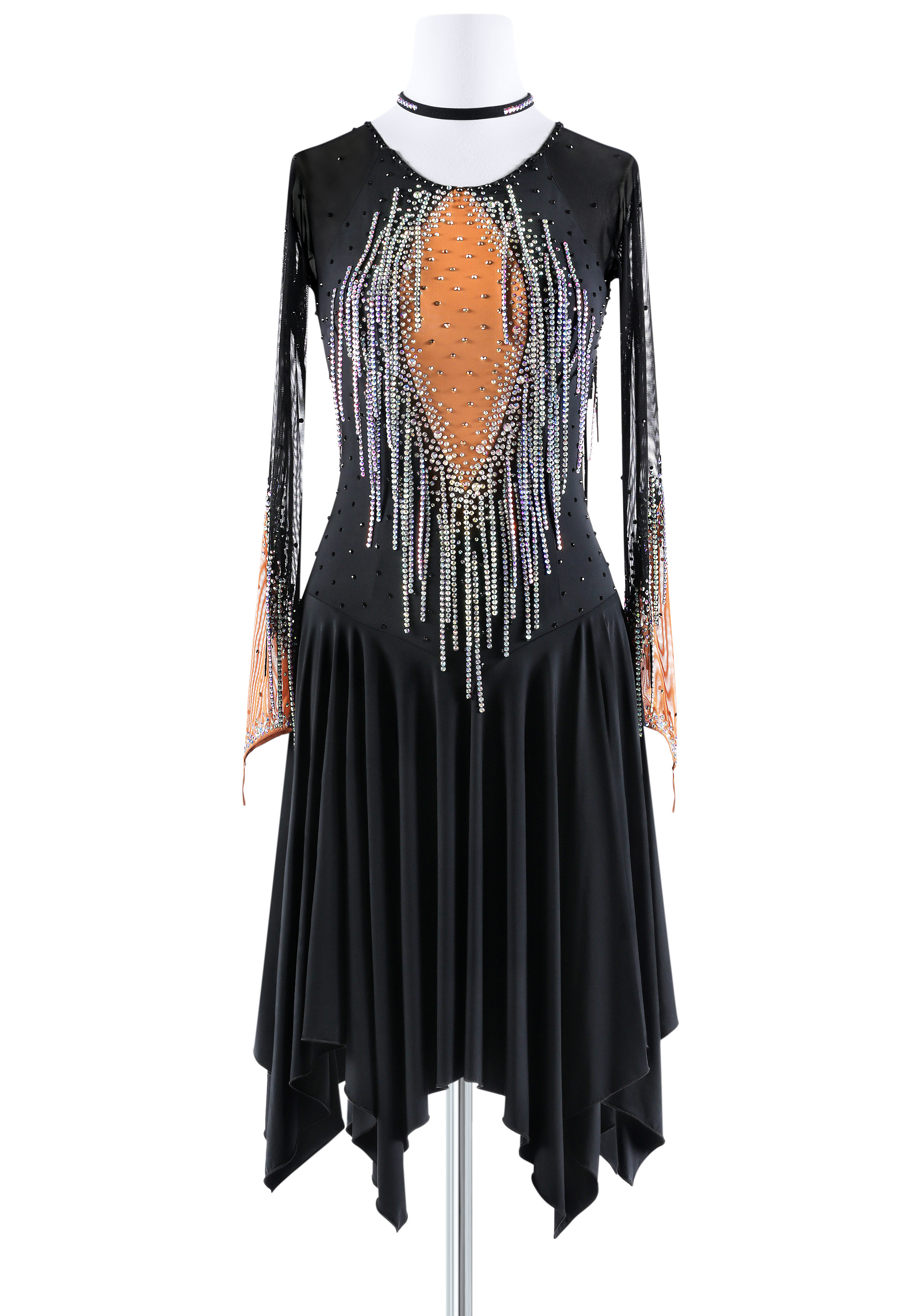 Midnight Fringe Latin Dress BA-VSL019