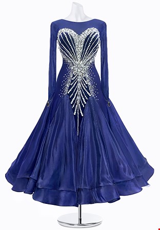 Midnight Pearl Ballroom Gown JT-B4555