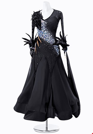 Midnight Swan Ballroom Costume PR-B240015